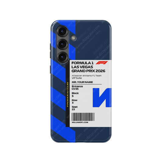 Custom Williams VIP Pass Samsung Galaxy Case