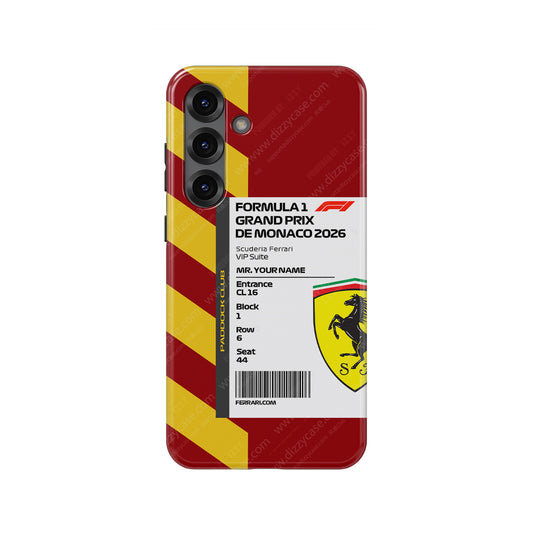 Custom Ferrari VIP Pass Samsung Galaxy Case