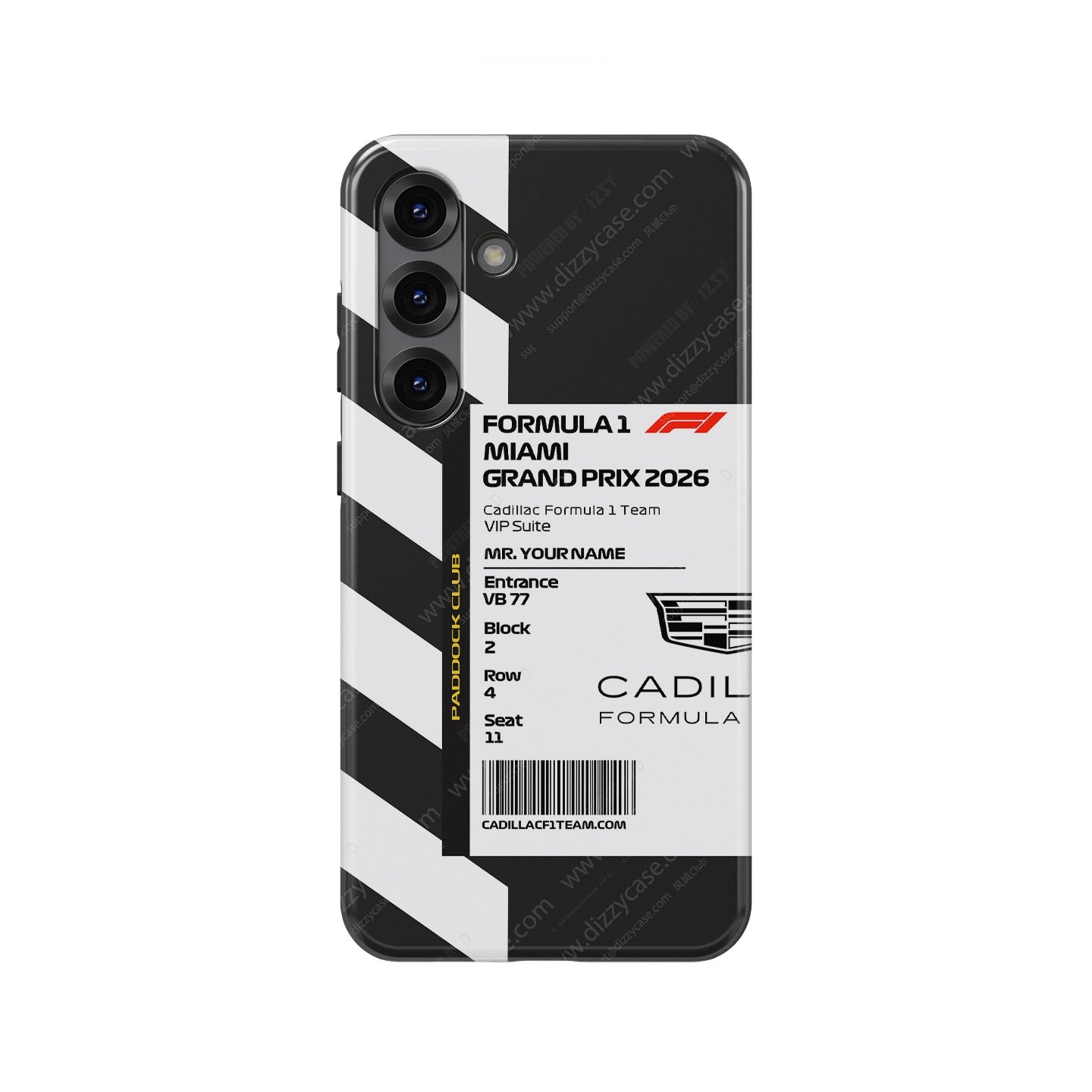 Custom Cadillac VIP Pass Samsung Galaxy Case