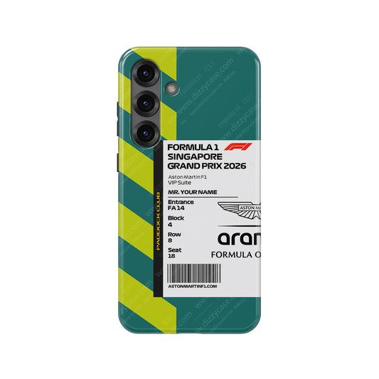 Custom Aston Martin VIP Pass Samsung Galaxy Case