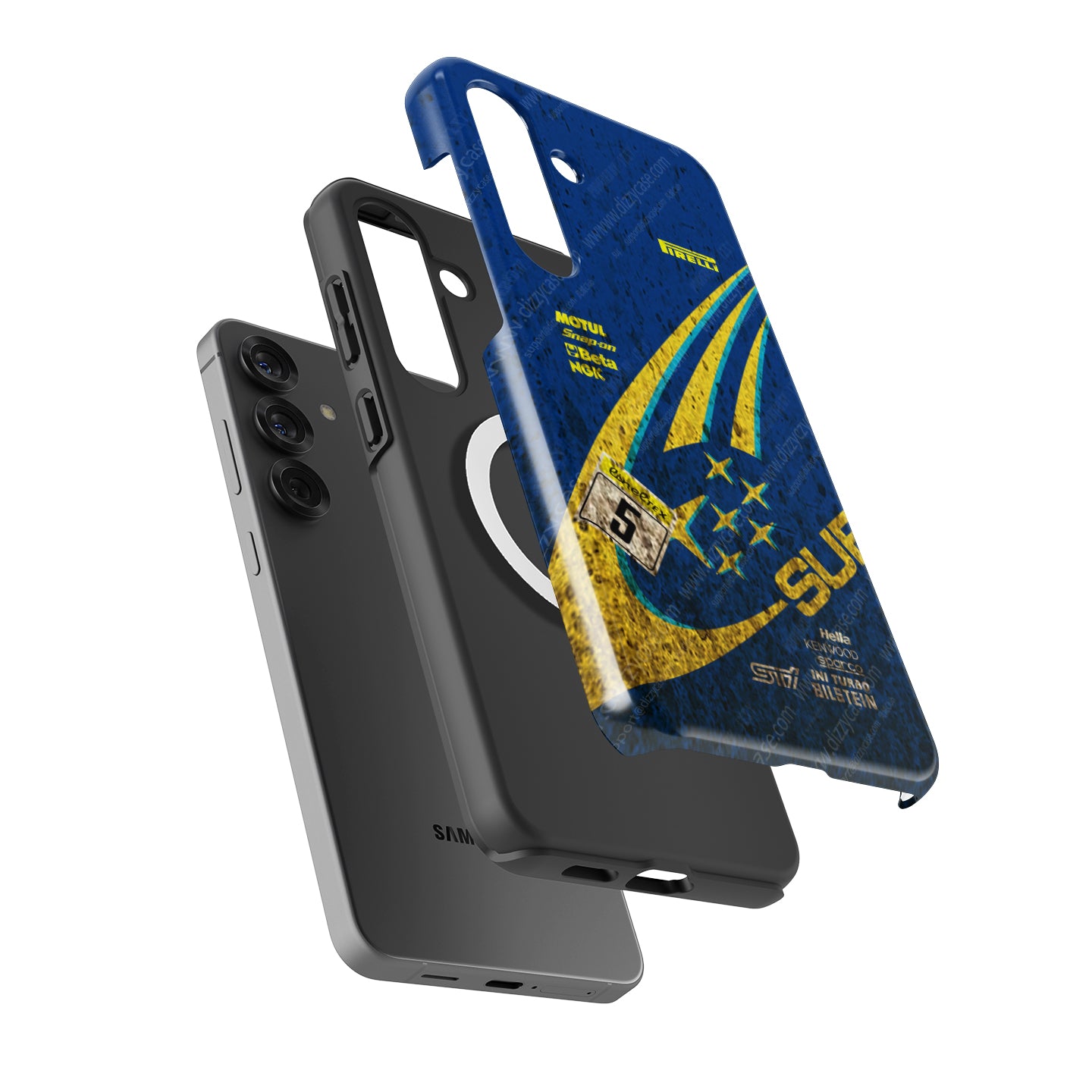 2001 Subaru Impreza S7 WRC Mud Livery Phone Case - Rally Heritage