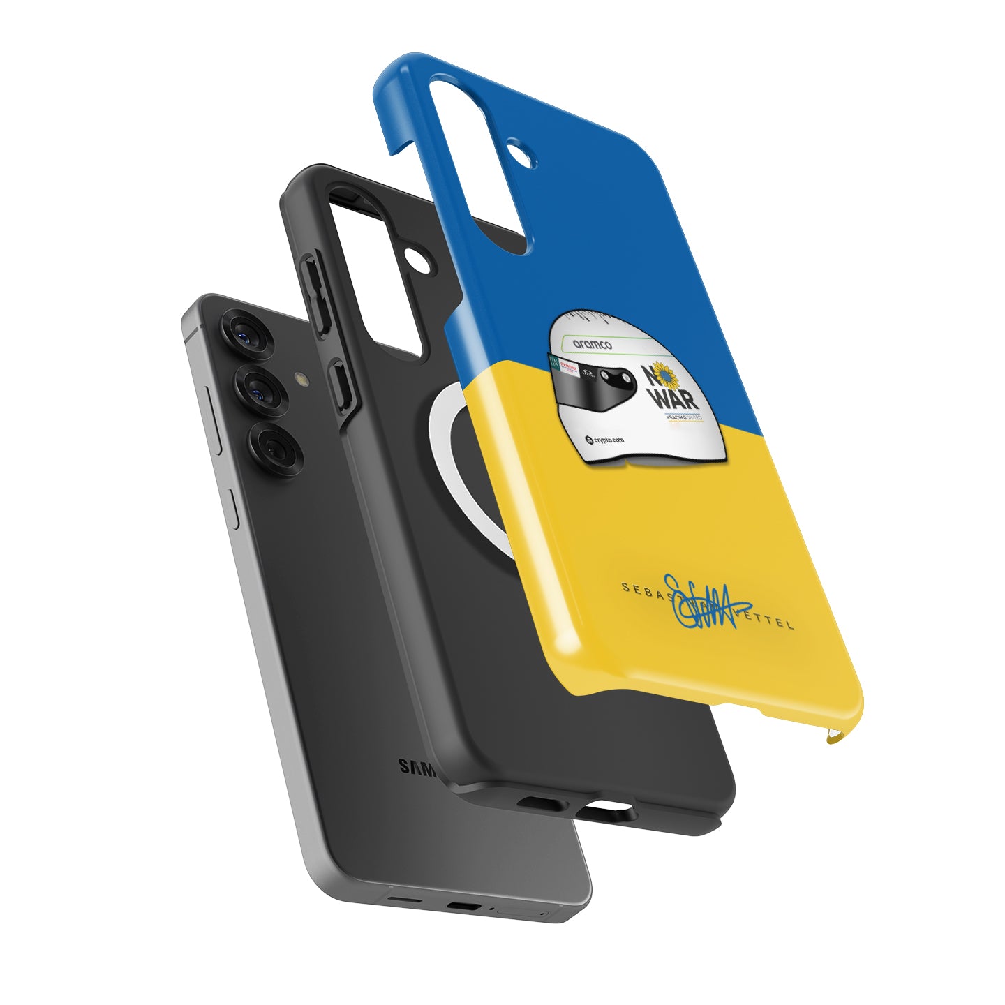 Sebastian Vettel 2022 "No War" Helmet Case - Samsung Galaxy Series | DIZZY CASE