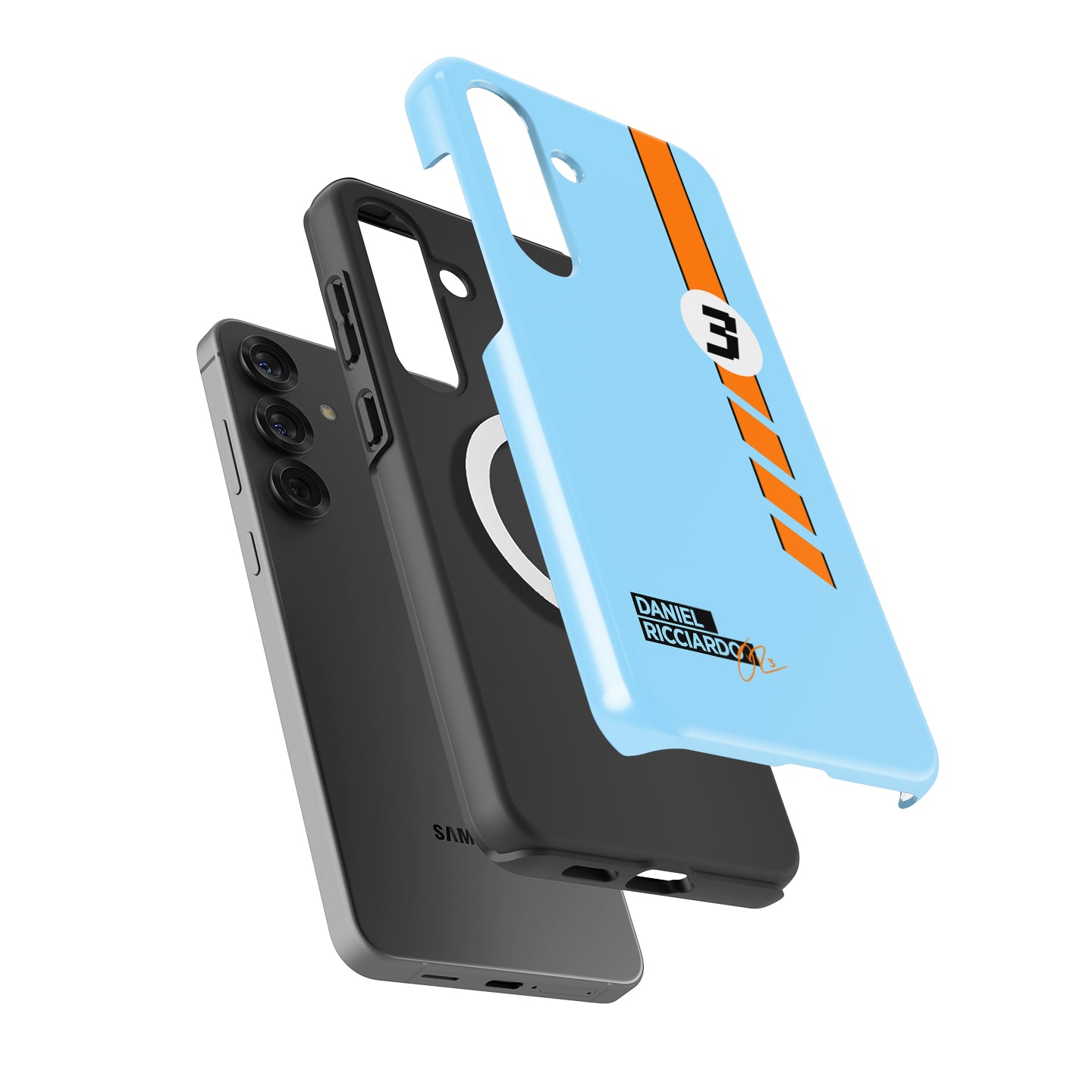 Daniel Ricciardo Gulf Livery Samsung Case - Snap & Tough Variants | DIZZY CASE