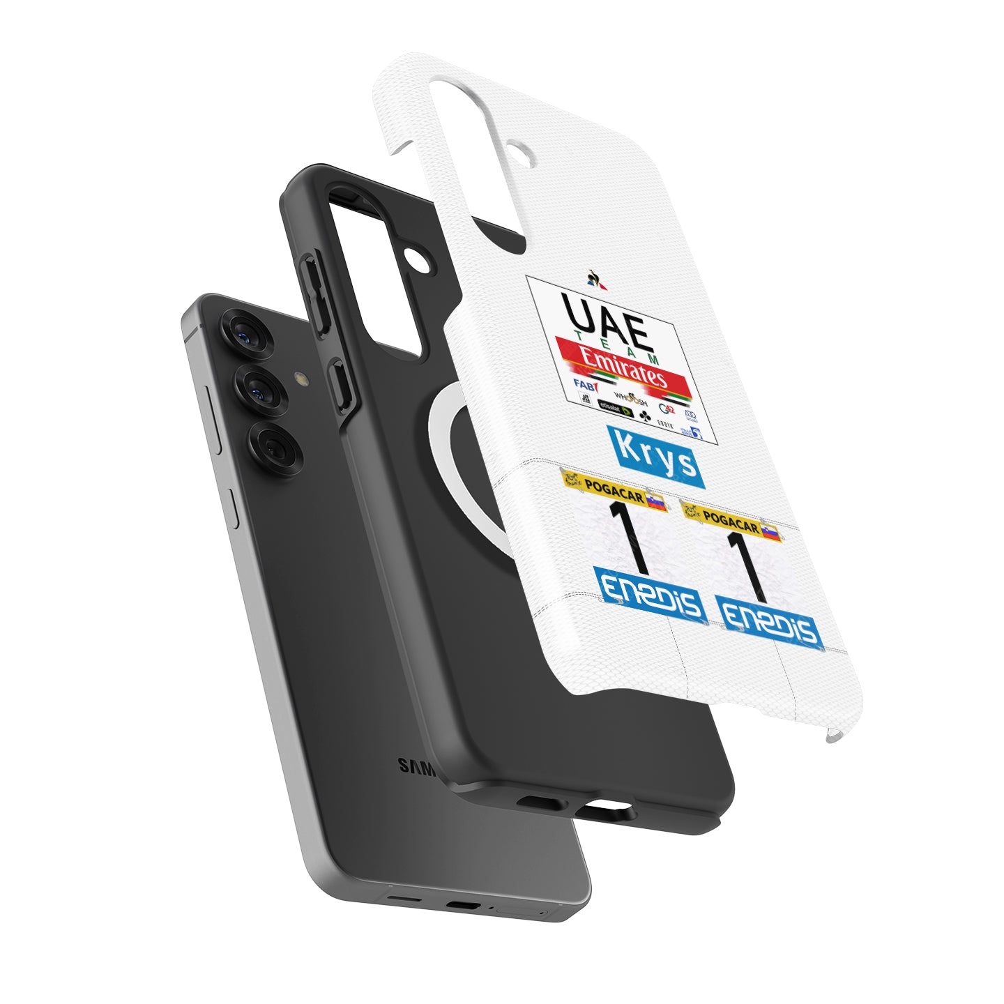 Tadej Pogacar 2021 White Jersey Phone Case: Stylish Protection for Cyclists | DIZZY CASE