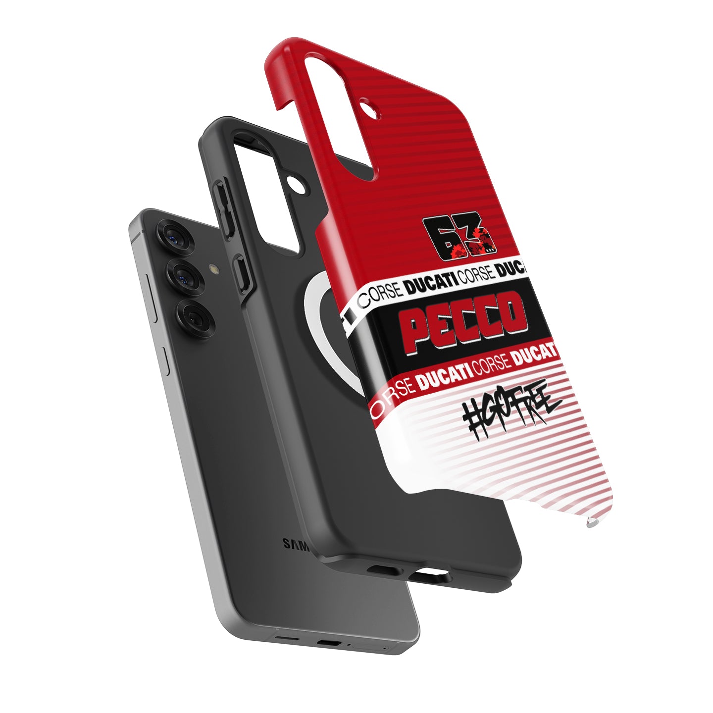 Francesco Bagnaia MotoGP 2025 Phone Case – Ducati Pecco #63 Design for Samsung