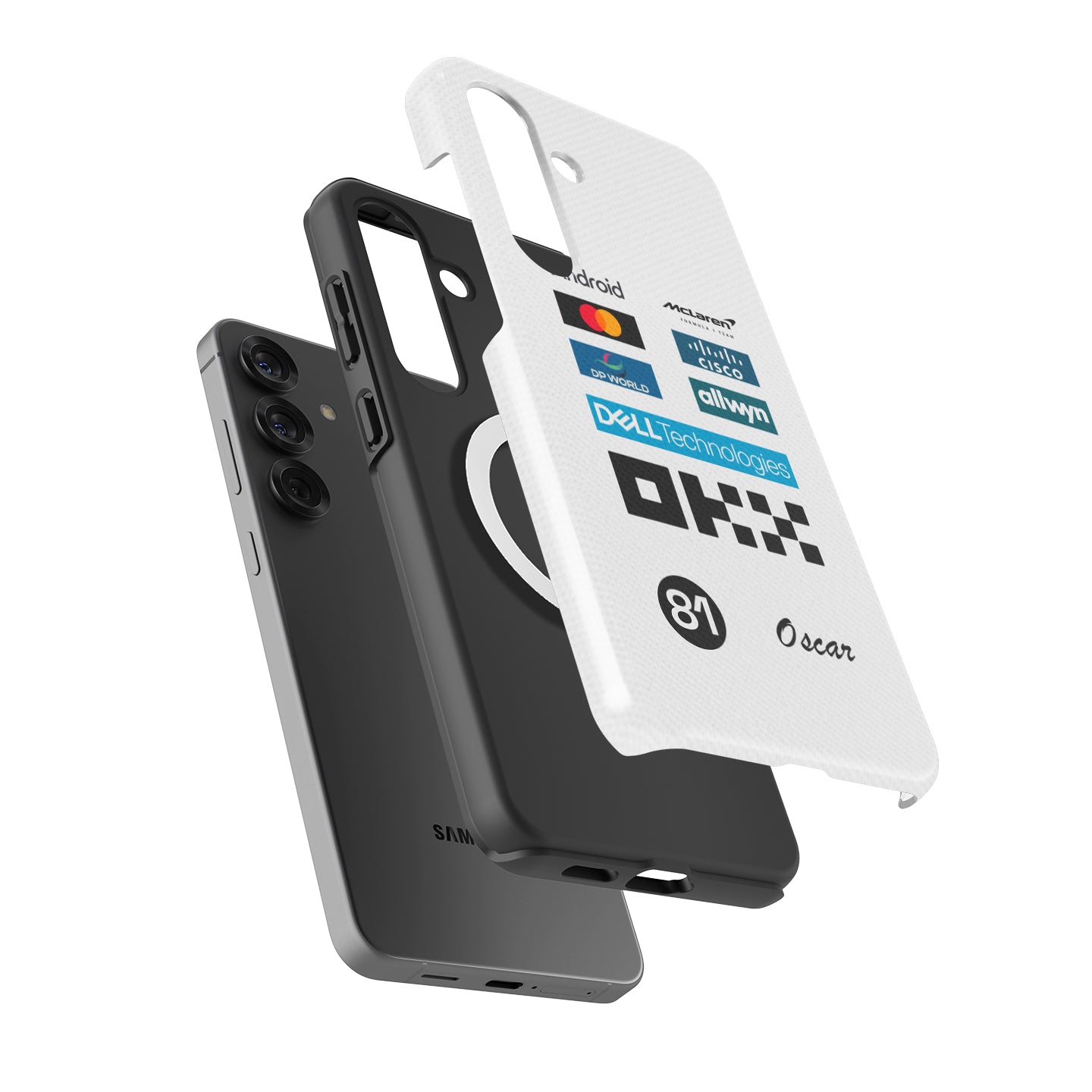 Oscar Piastri 2025 Monaco GP Phone Case – McLaren White Race Suit Edition (For Samsung) | DIZZY CASE