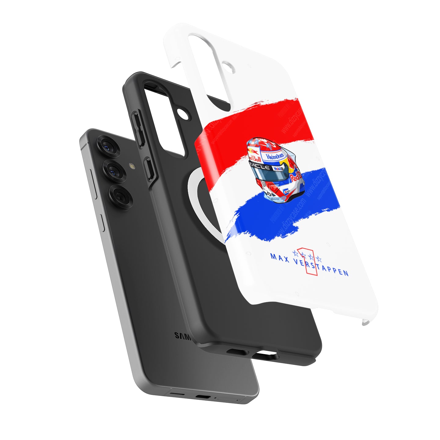 Max Verstappen 2025 Helmet Phone Case – Dutch Heritage F1 Design for Samsung Galaxy | DIZZY CASE