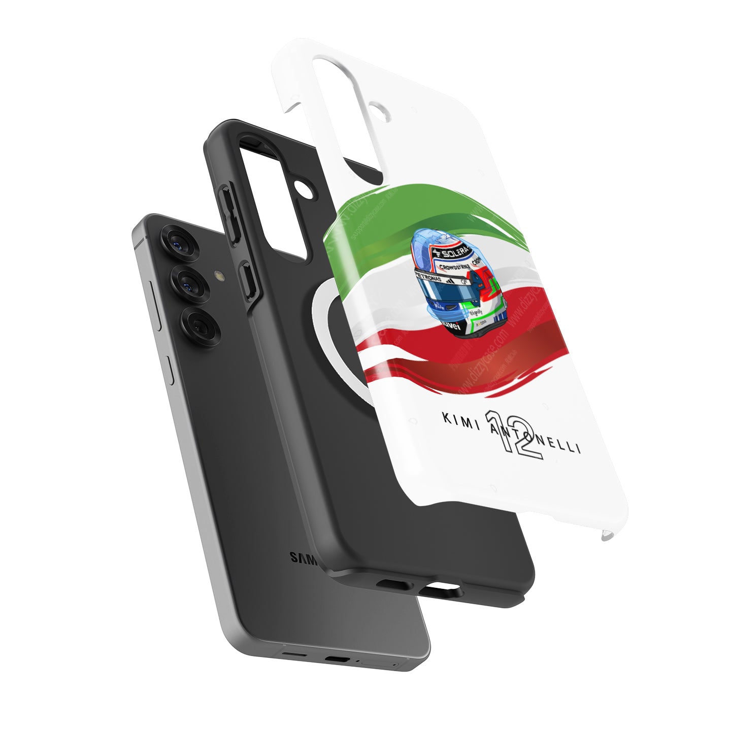 Andrea Kimi Antonelli 2025 Helmet Phone Case – Italian F1 Design for Samsung Galaxy | DIZZY CASE