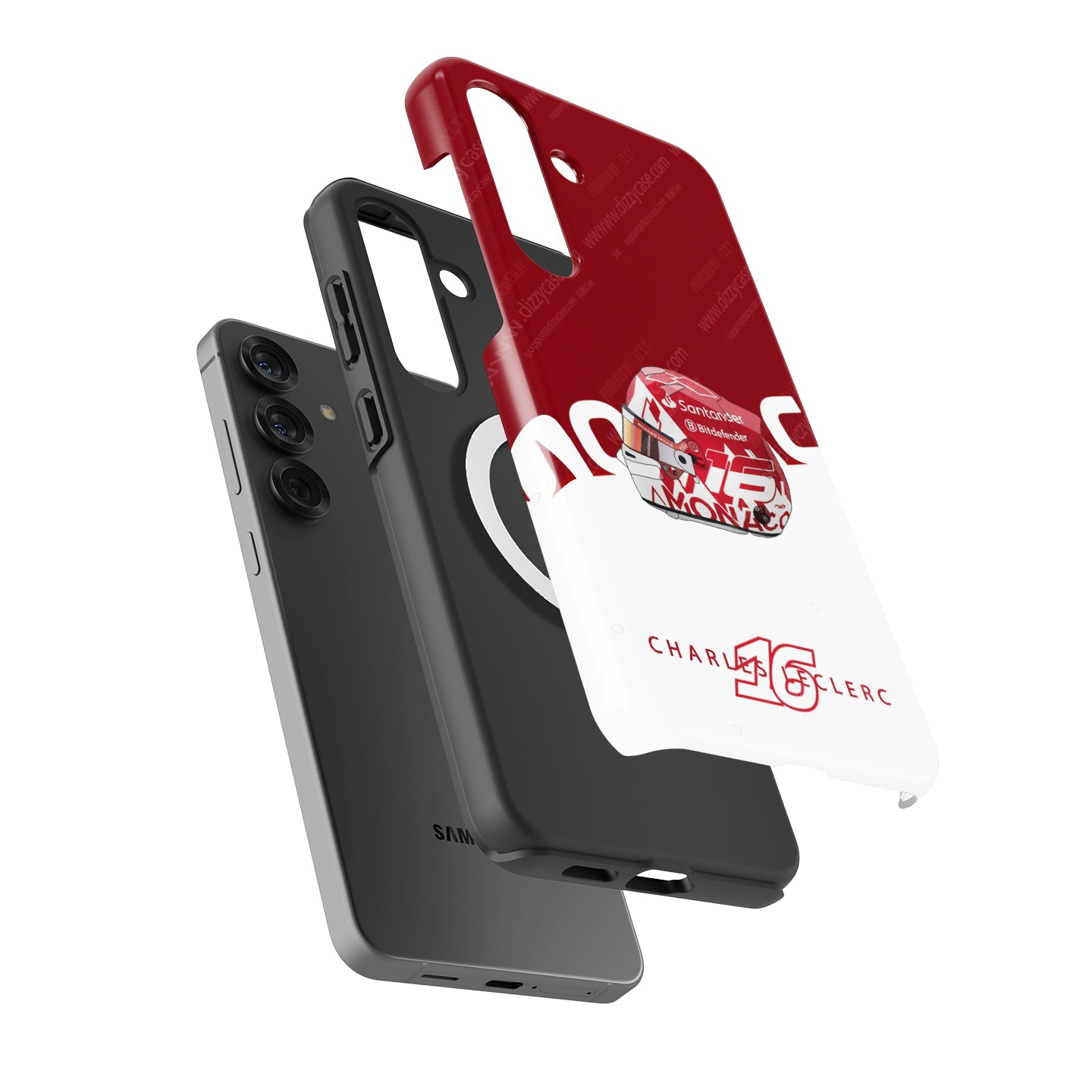 Get the Charles Leclerc Monaco Helmet Phone Case – Ferrari Edition | DIZZY CASE