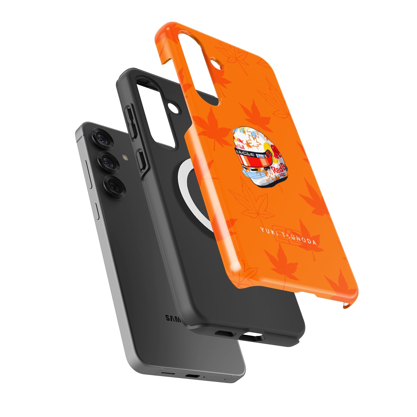 Yuki Tsunoda 2025 Helmet Phone Case – F1 Racing Livery (For Samsung) | DIZZY CASE