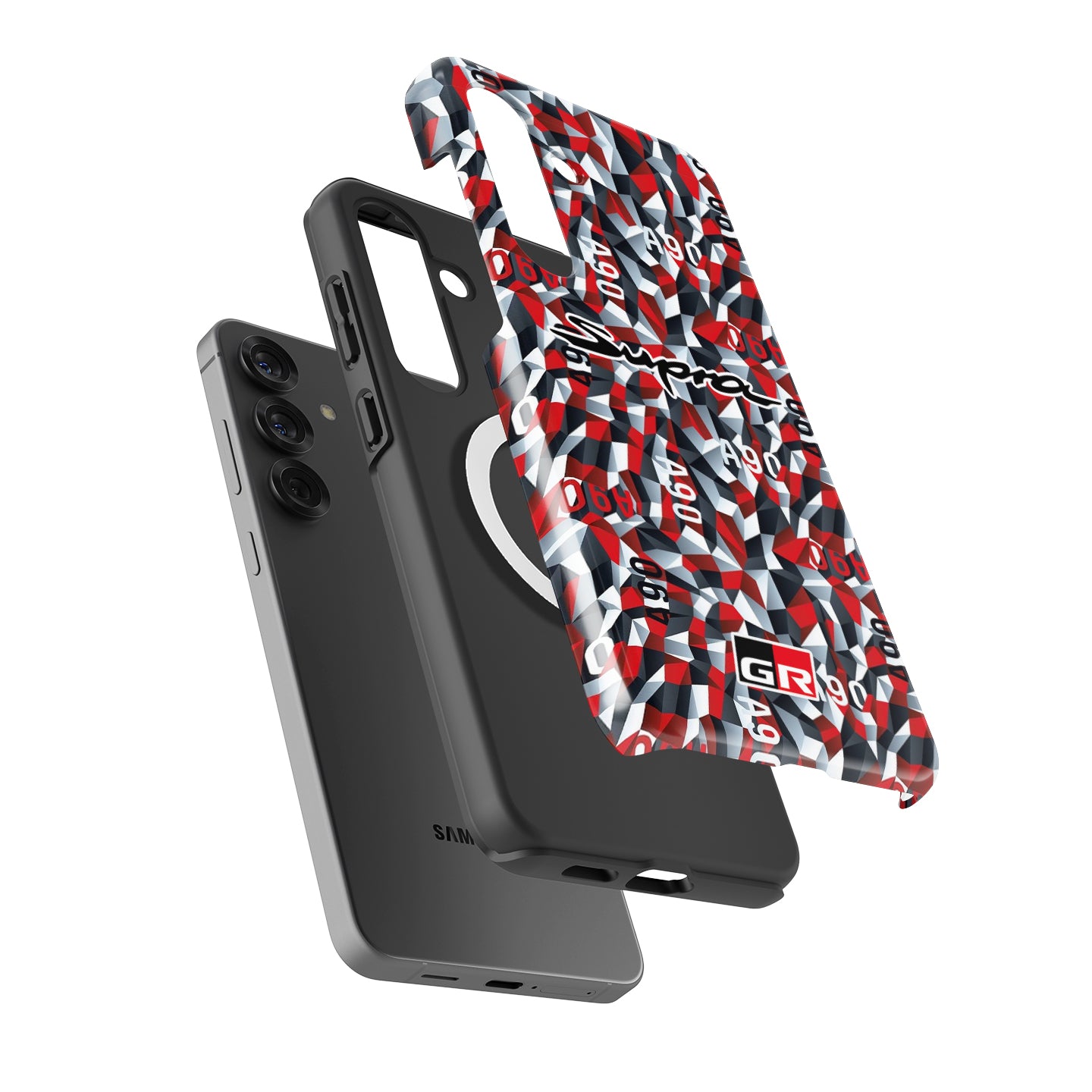 TOYOTA Supra A90 Prototype Livery Phone Case: Bold Racing Style & Protection