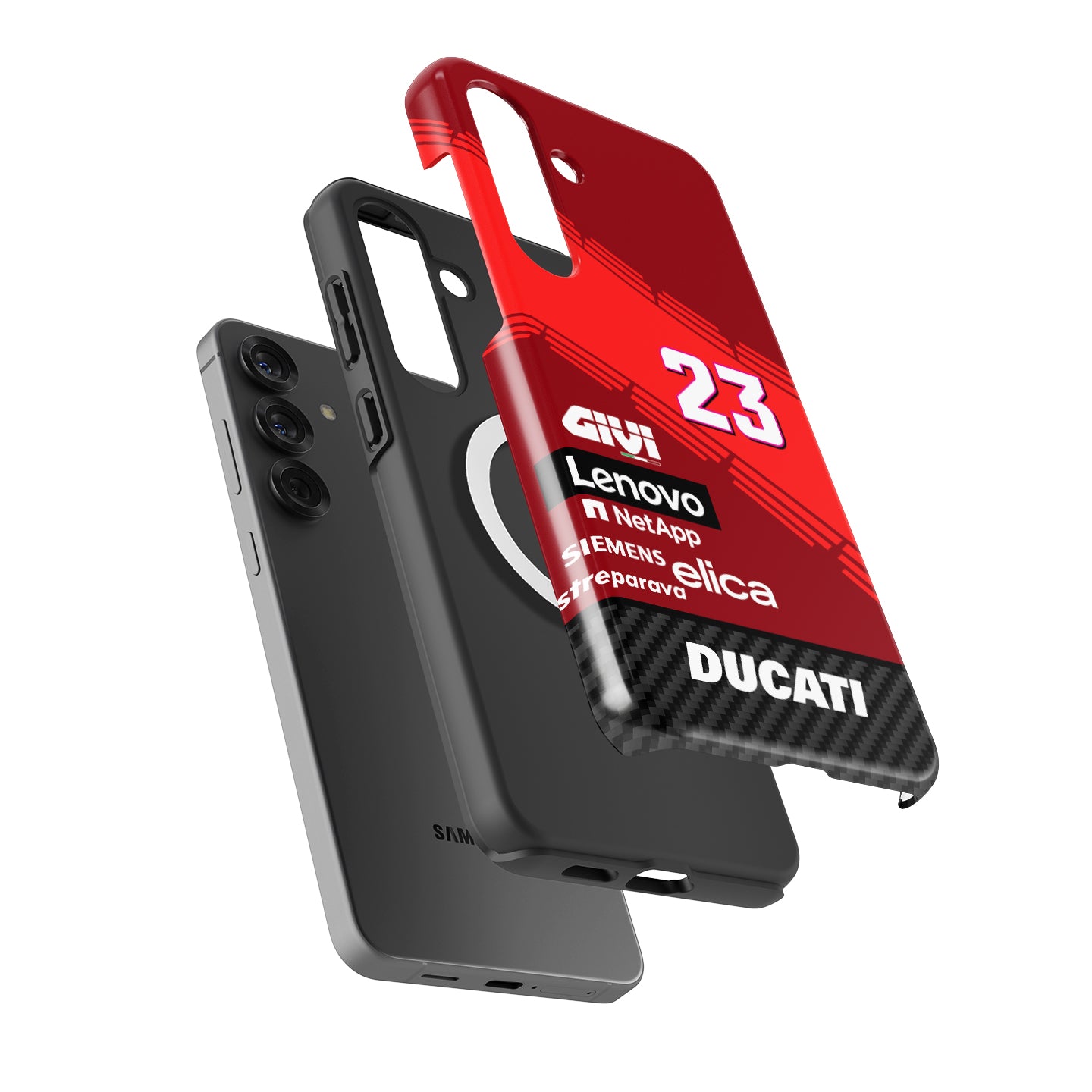Ride with Enea Bastianini: 2024 Ducati MotoGP Livery Phone Case