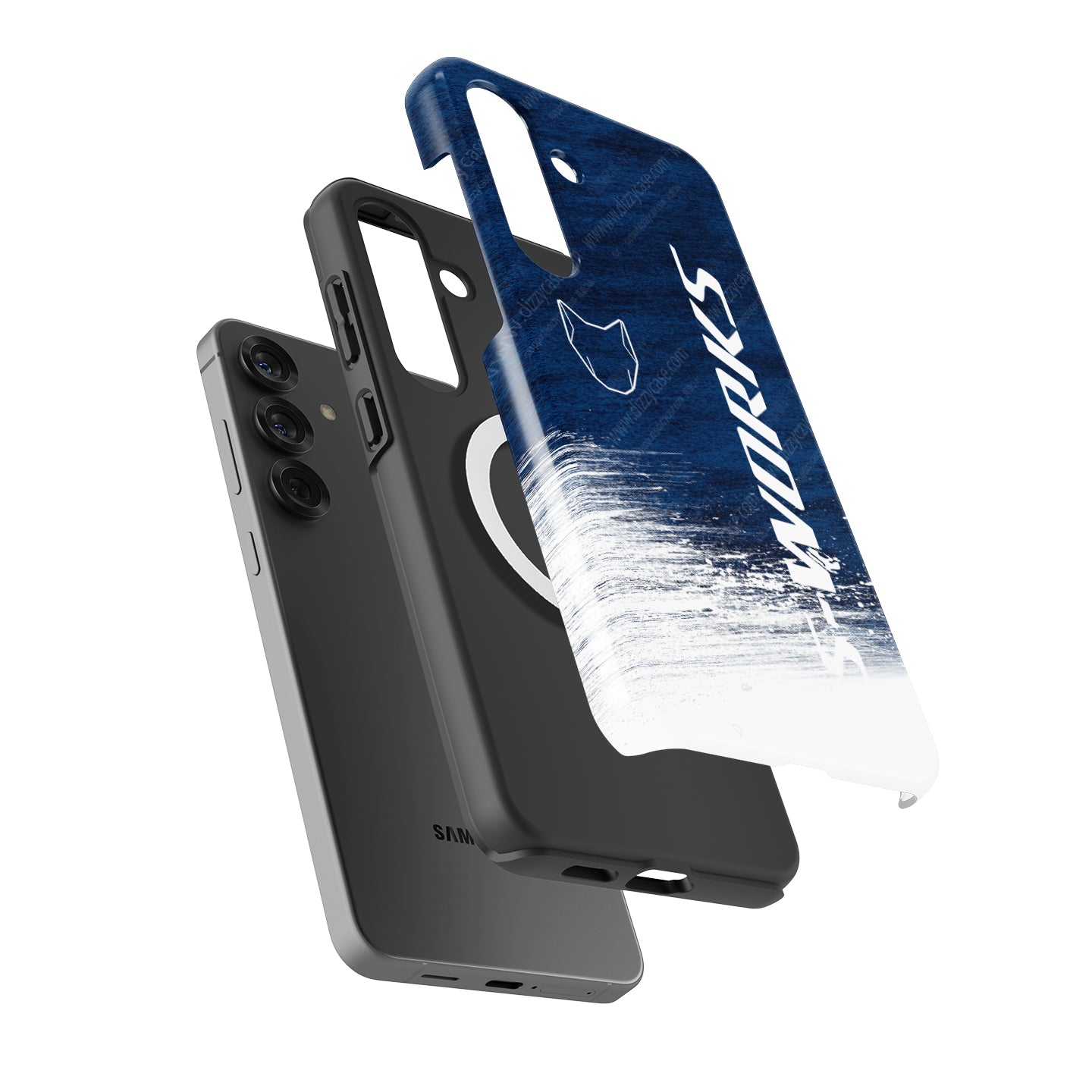 Soudal Quick-Step 2025 Bike Livery Phone Case – Gradient Blue S-Works Design for Samsung