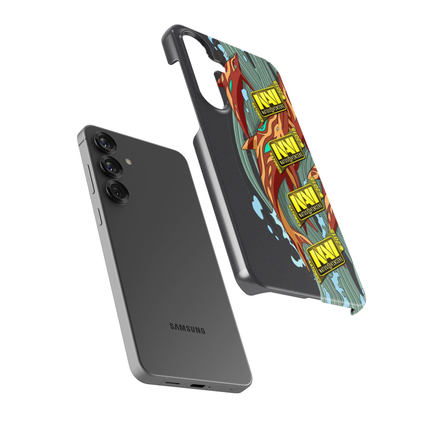 CS AK-47 | Aquamarine Revenge with 4x Natus Vincere Katowice 2015 Stickers - Samsung Models