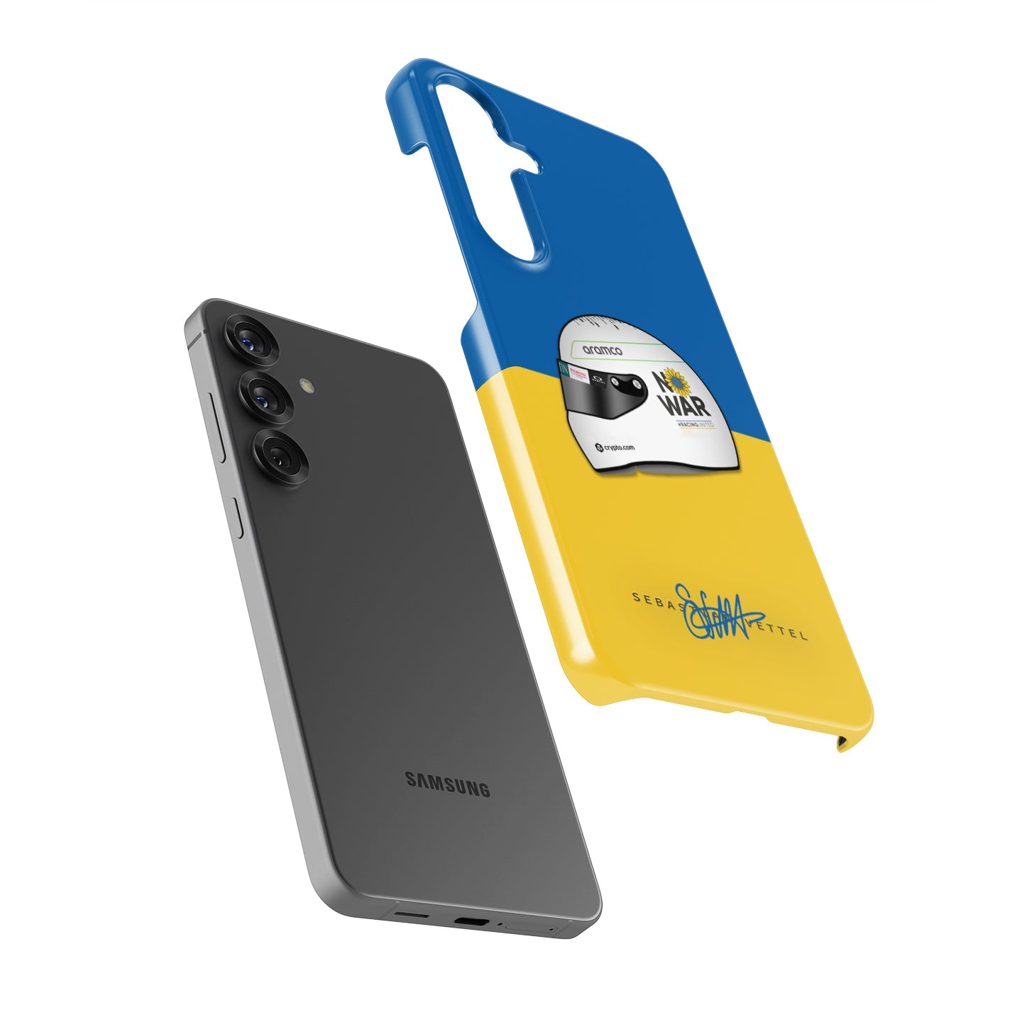 Sebastian Vettel 2022 "No War" Helmet Case - Samsung Galaxy Series | DIZZY CASE