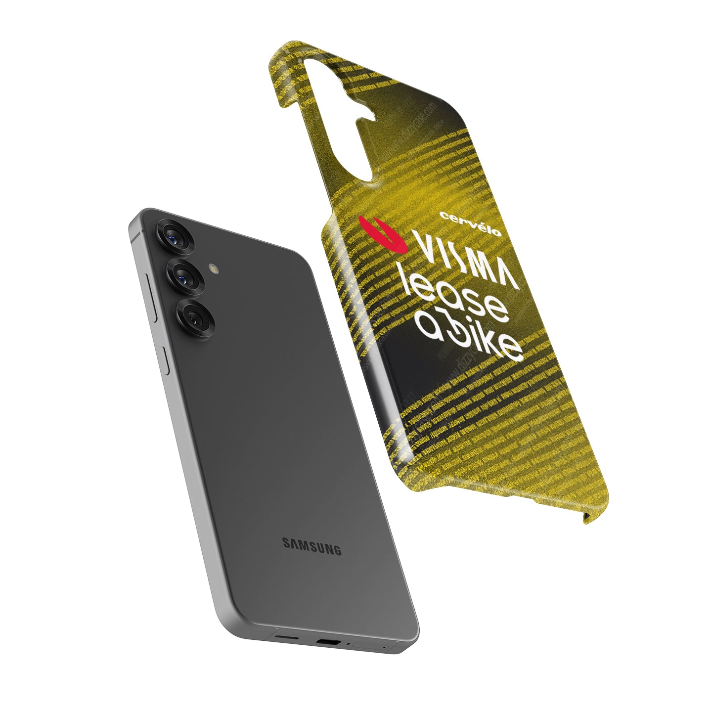Team Visma–Lease a Bike 2025 TDF Special Edition Phone Case – Yellow & Black Stripes (Samsung Galaxy) | DIZZY CASE