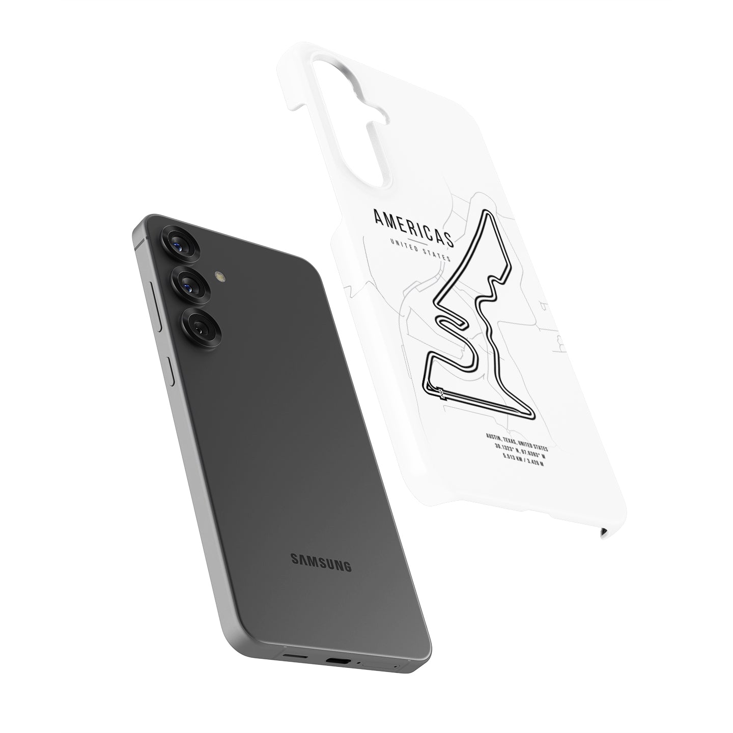 Circuit of the Americas F1 Track Map - Samsung Phone Case | DIZZY CASE