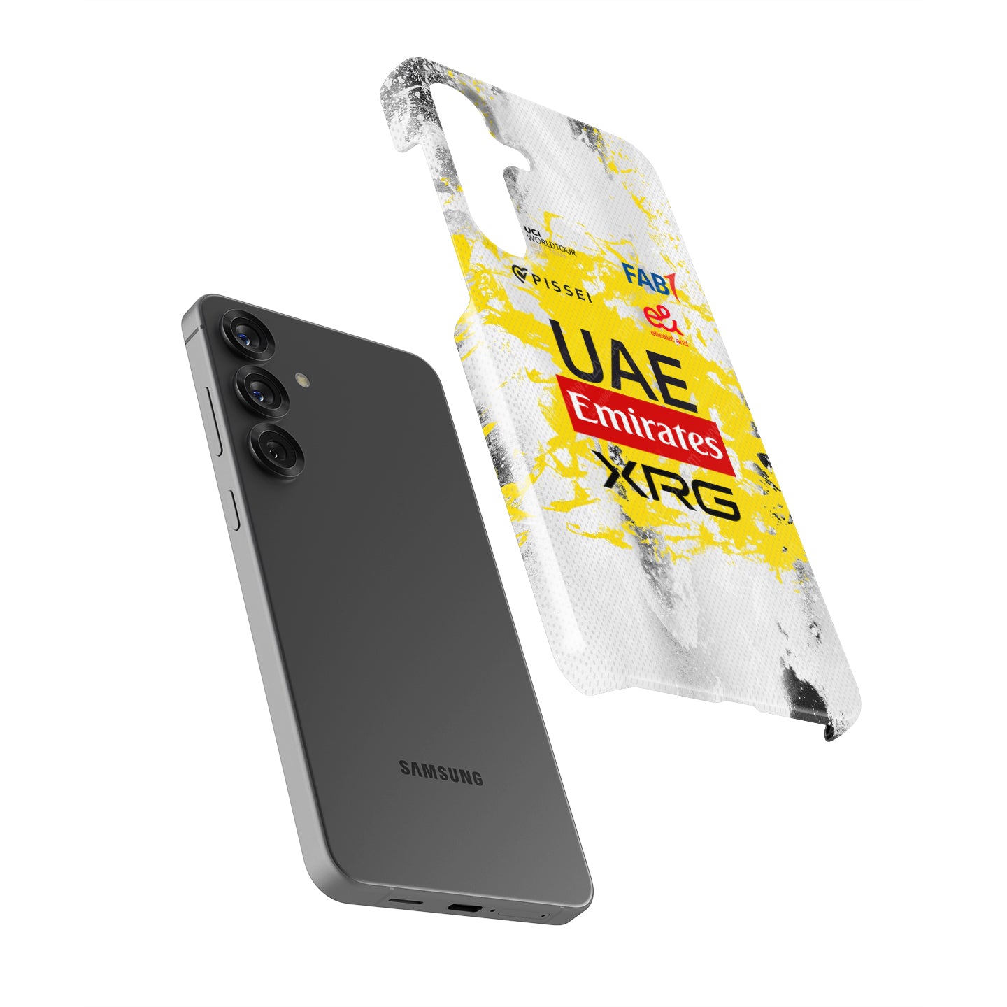 Tadej Pogačar 2025 Tour de France Phone Case – UAE Yellow Jersey Tribute (for Samsung) | DIZZY CASE