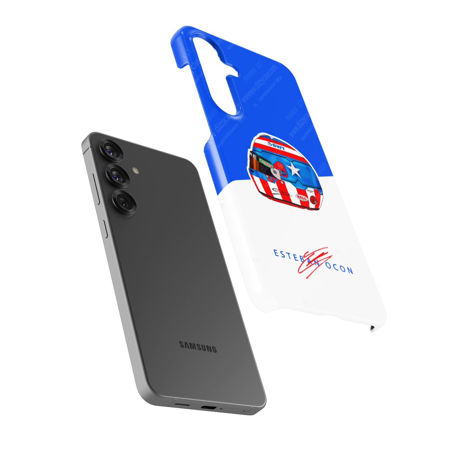 Esteban Ocon Las Vegas 2024 F1 Helmet Case – Samsung Compatibility | DIZZY CASE