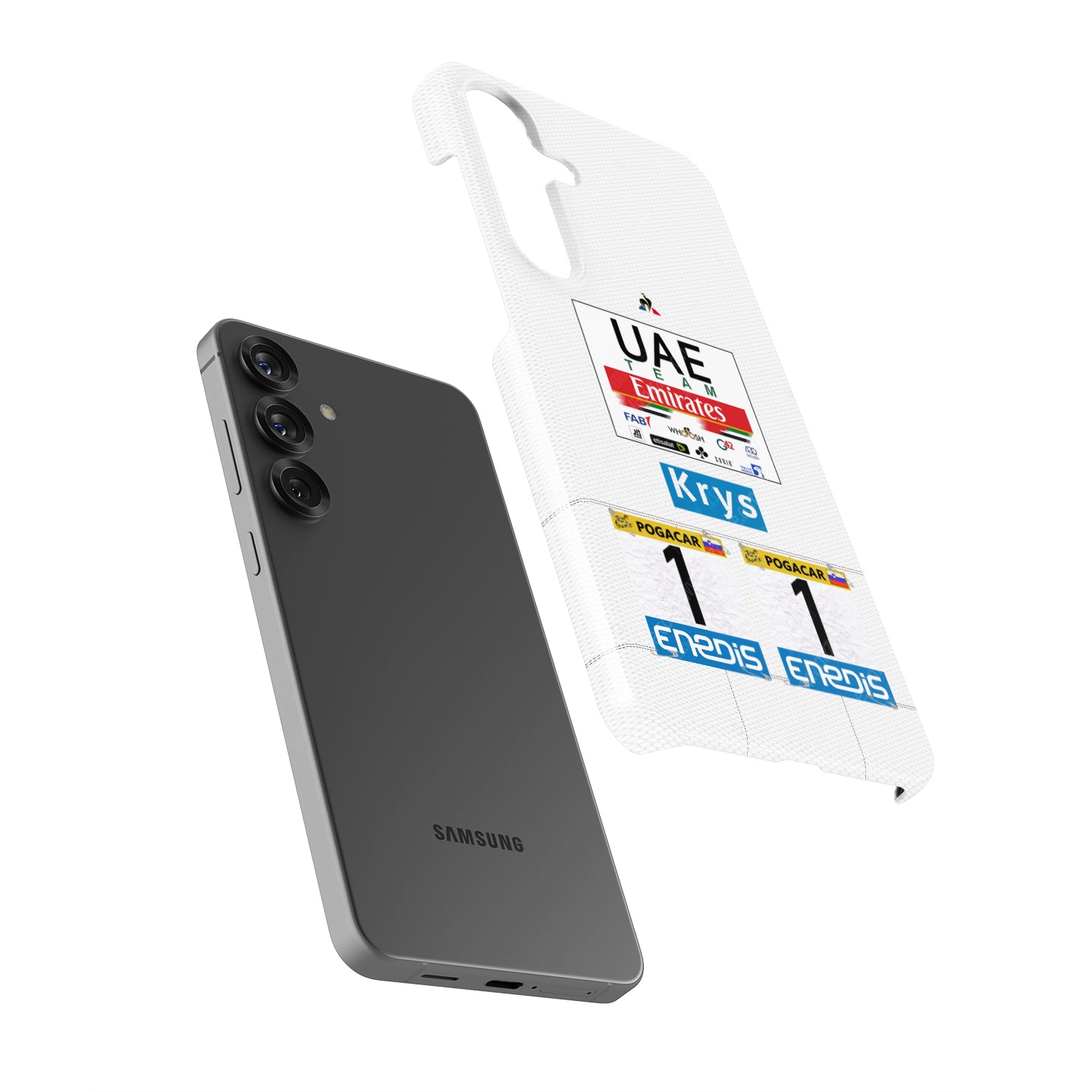 Tadej Pogacar 2021 White Jersey Phone Case: Stylish Protection for Cyclists | DIZZY CASE