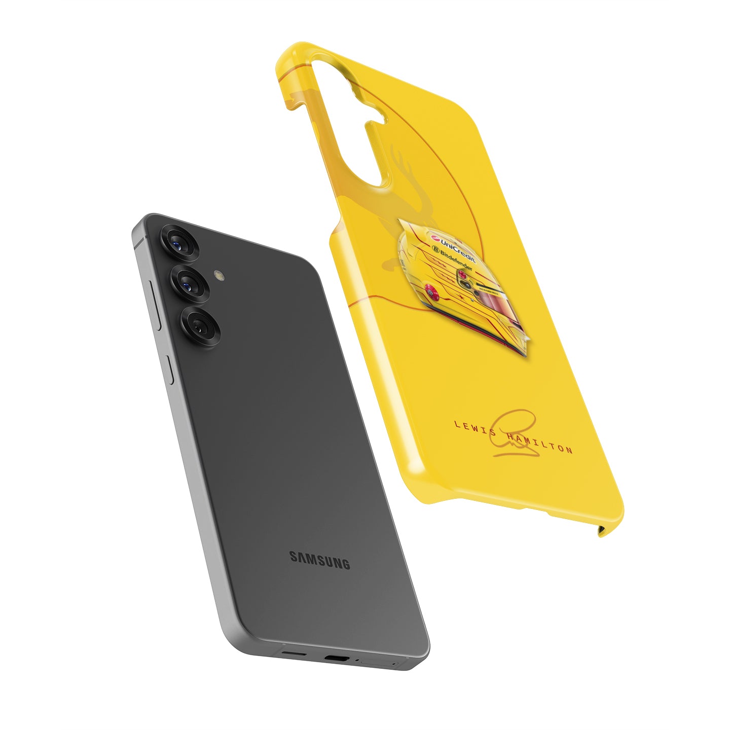 Lewis Hamilton 2025 F1 Helmet Livery Phone Case – LH44 Edition (Samsung Galaxy) | DIZZY CASE