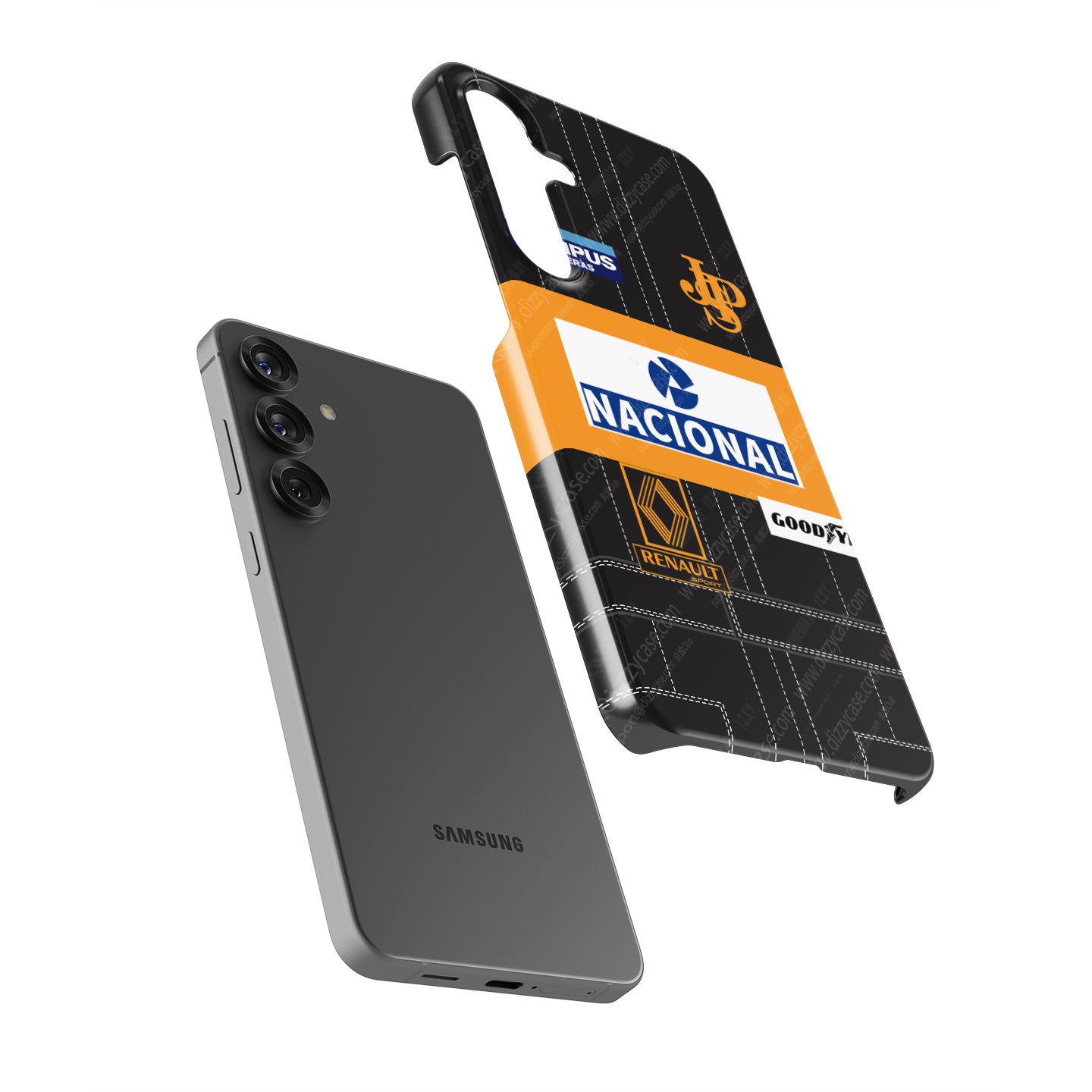 Ayrton Senna 1985 Lotus F1 Samsung Case - Snap & Tough Variants | DIZZY CASE