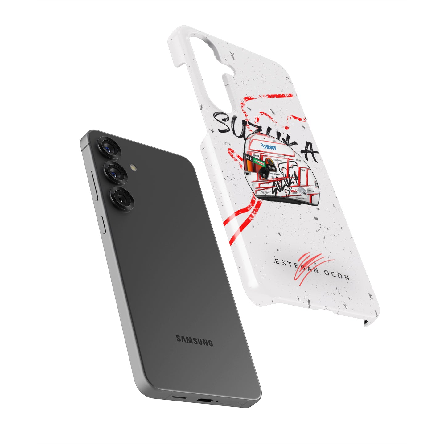 Suzuka Racing Spirit: Ocon’s 2023 Helmet Case for Samsung | DIZZY CASE