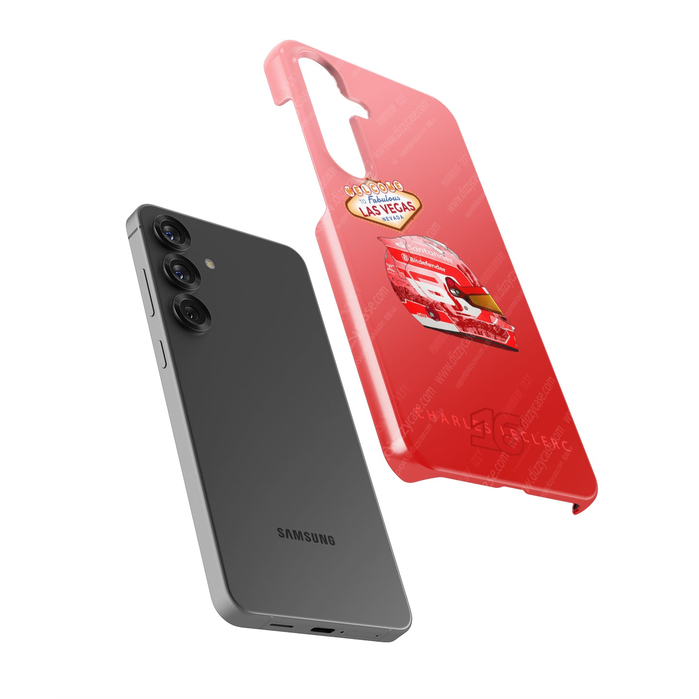 Charles Leclerc 2024 Las Vegas F1 Helmet Samsung Phone Case | DIZZY CASE