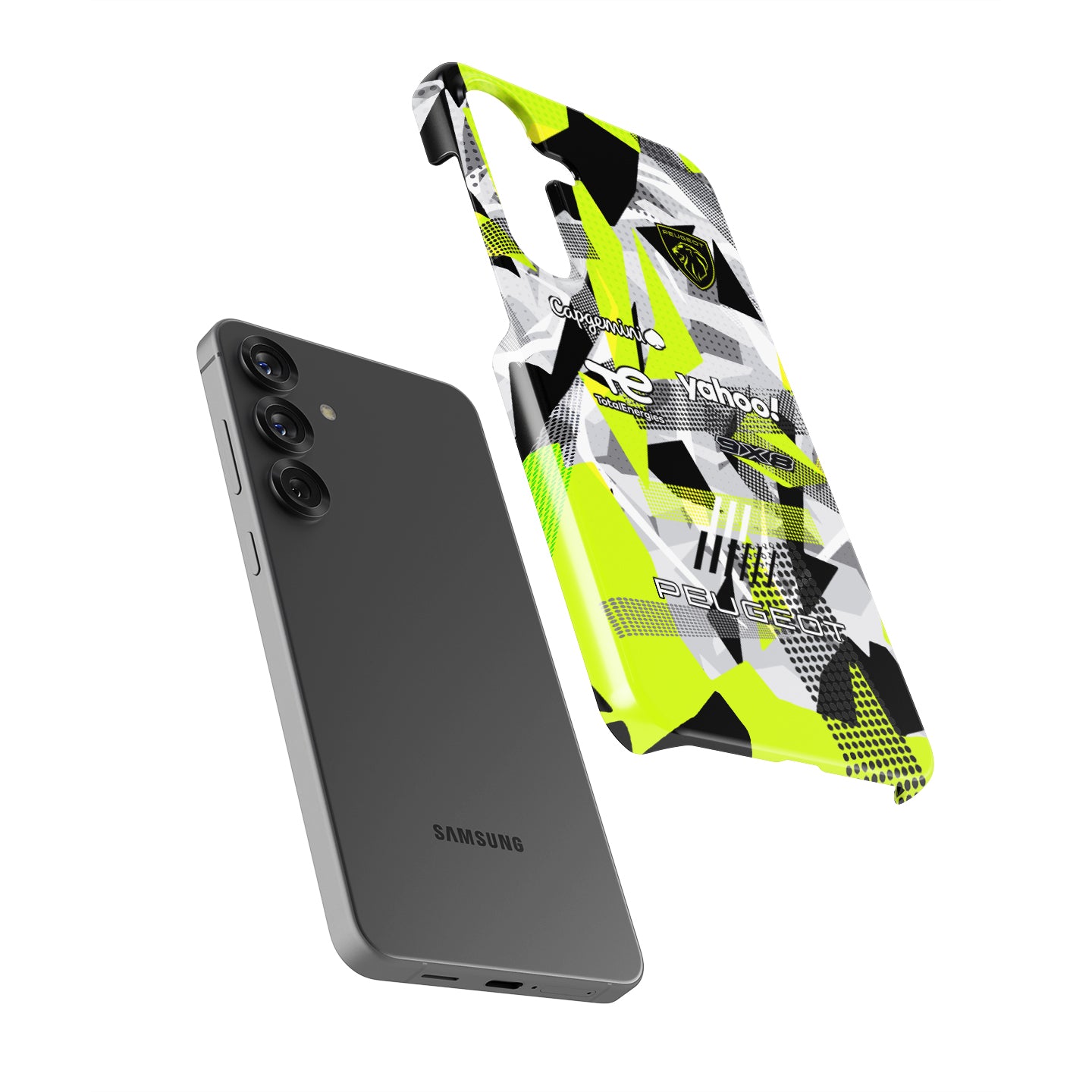 Coque de téléphone Tadej Pogacar 2024 Dual Triumph jaune et rose en jersey par DIZZY