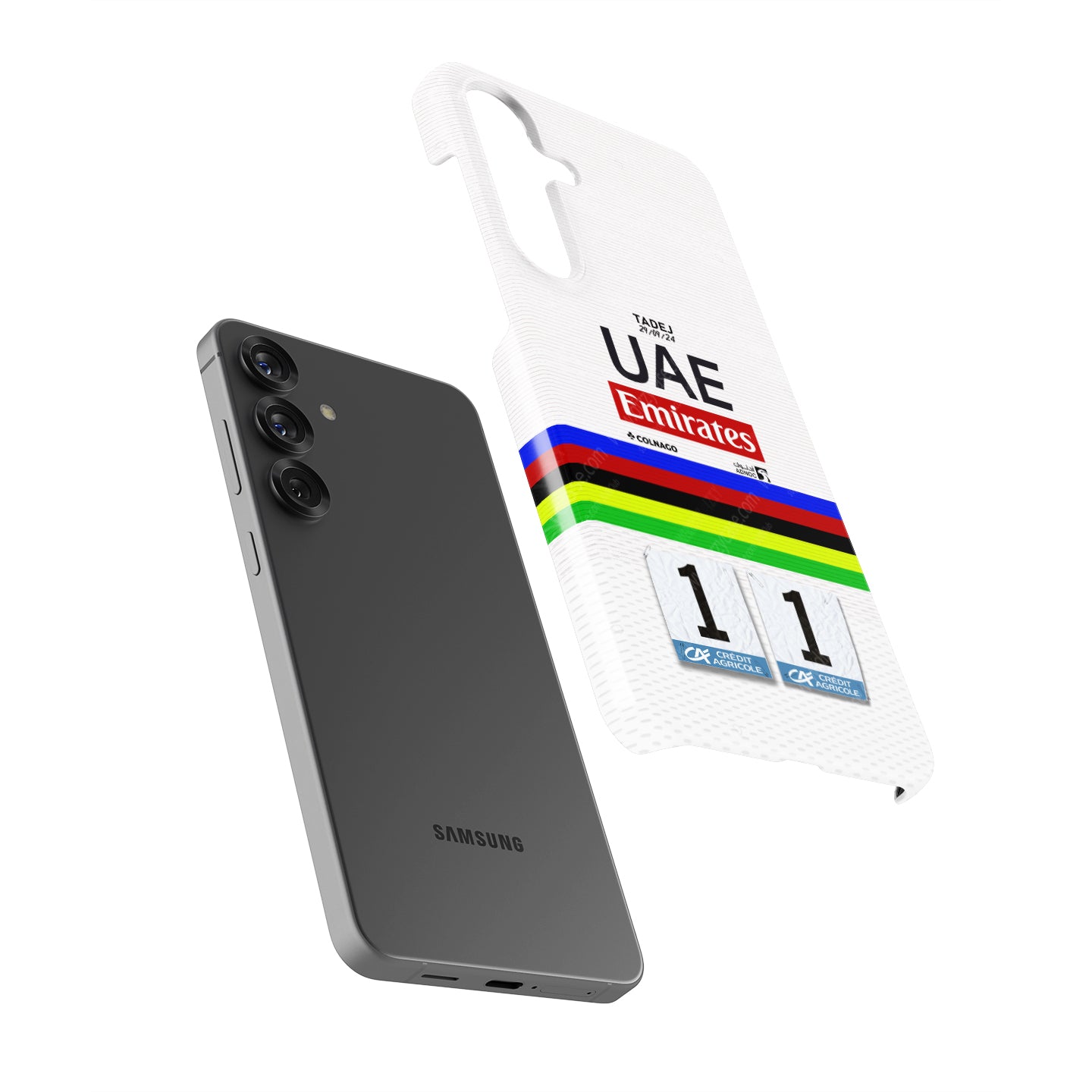 Tadej Pogačar Rainbow Jersey Tour of Lombardy Phone Case – Samsung Models