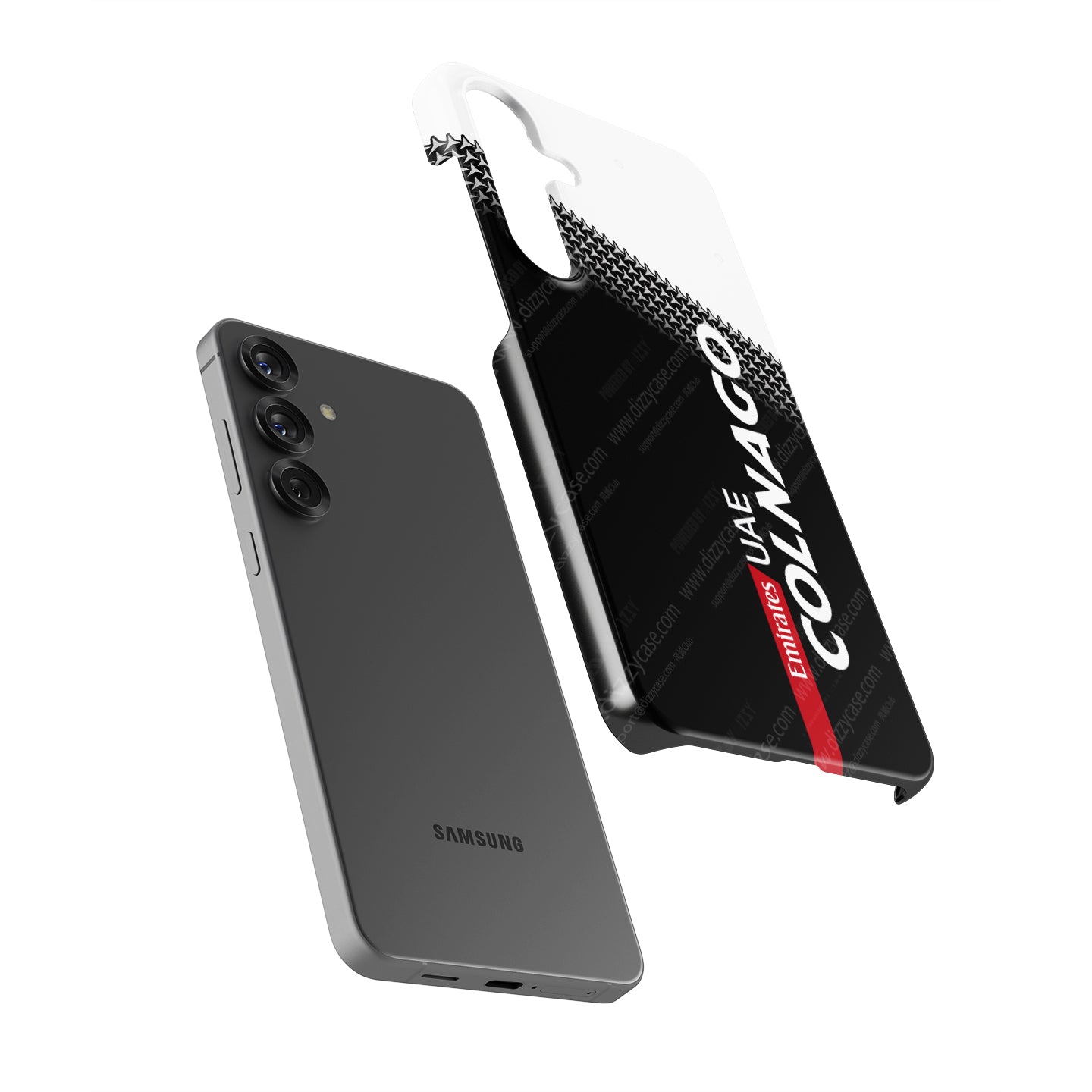 Colnago Y1RS Team Edition Phone Case – UAE 2025 Black & White Graphic (for Samsung) | DIZZY CASE