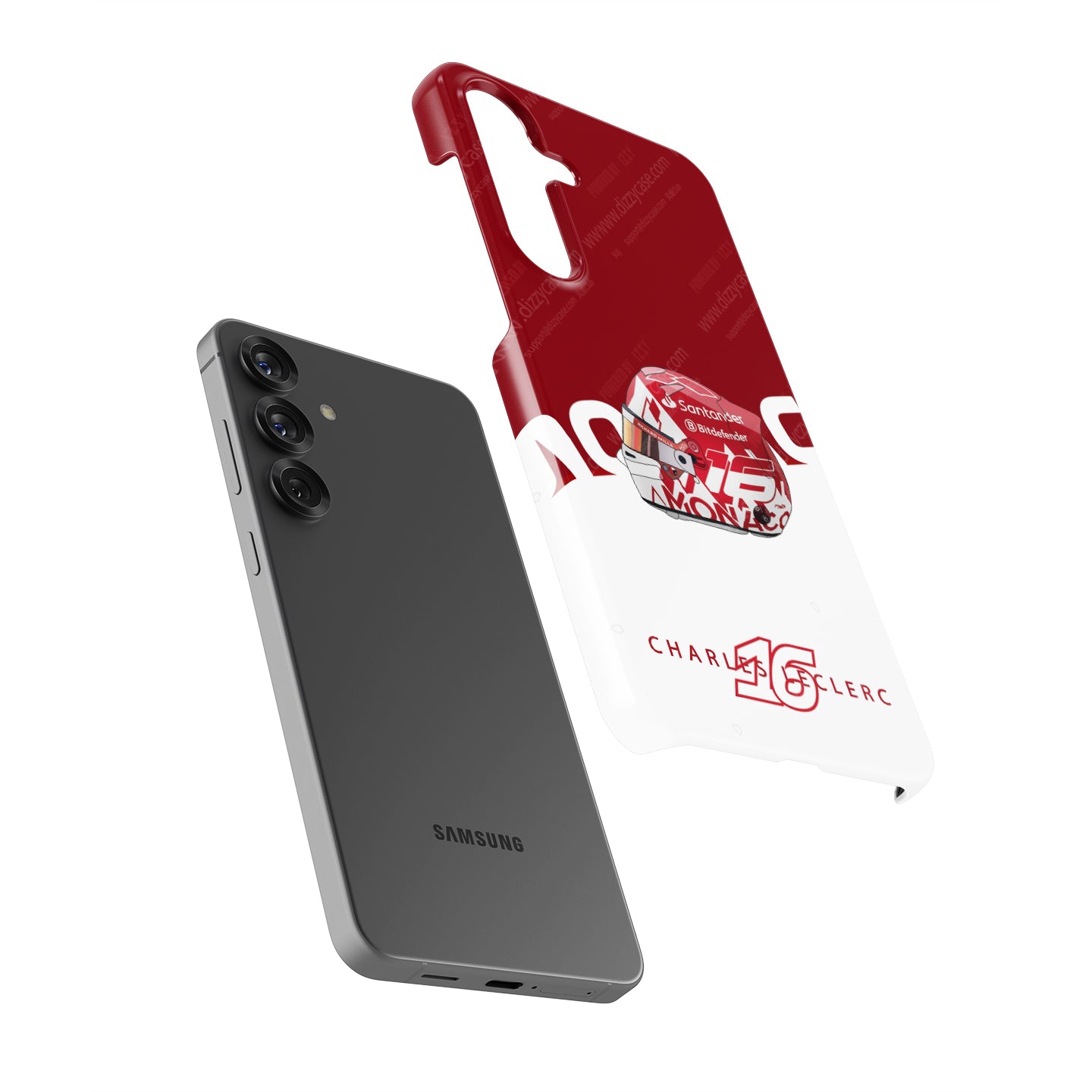 Get the Charles Leclerc Monaco Helmet Phone Case – Ferrari Edition | DIZZY CASE