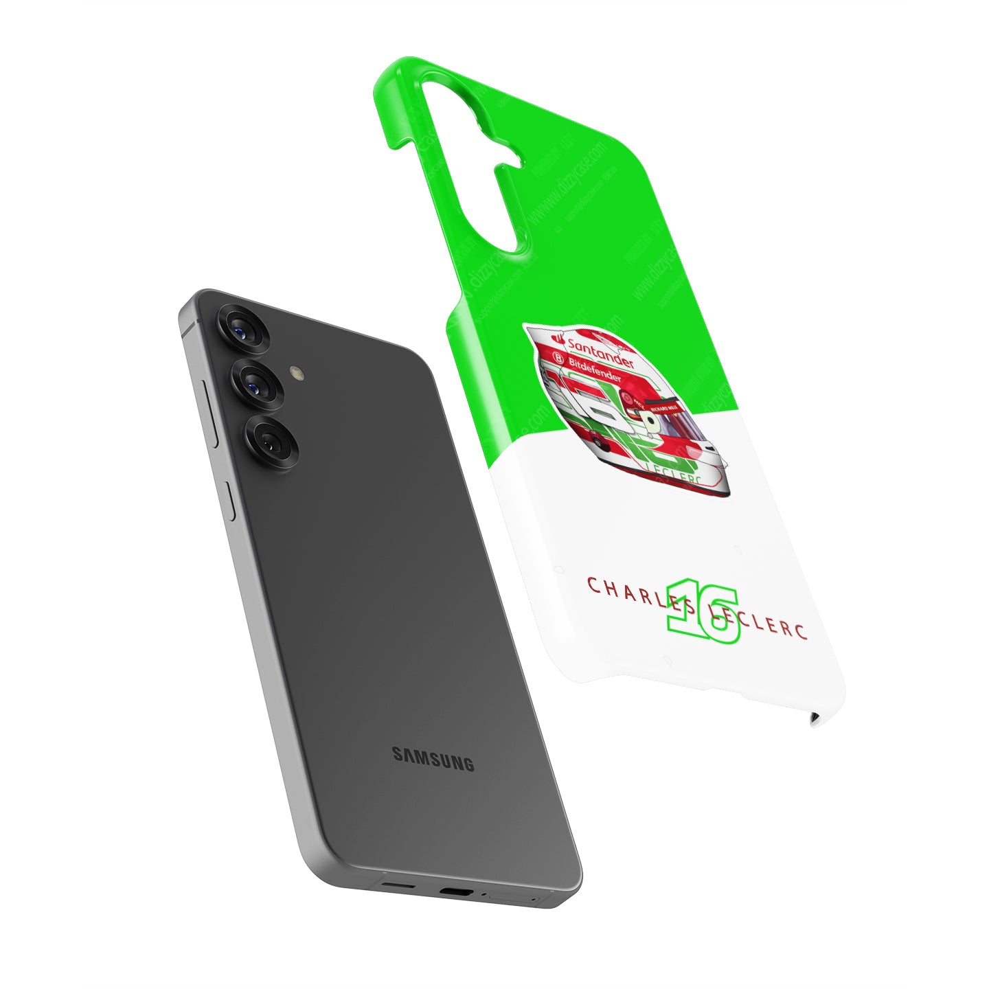 Charles Leclerc 2024 Italian Grand Prix Helmet Phone Case – Ferrari Edition - Samsung Models | DIZZY CASE