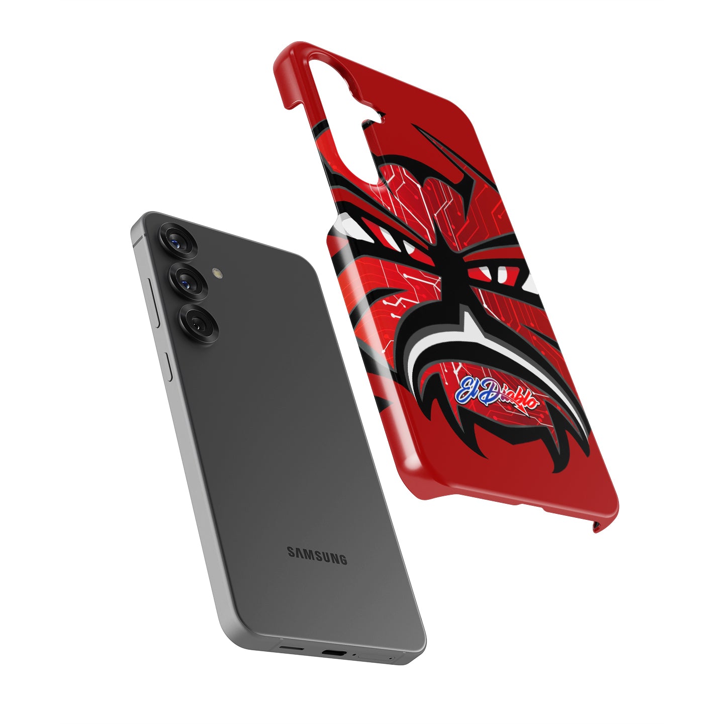 Unleash Your Racing Spirit: Fabio Quartararo Demon Helmet Livery Phone Case