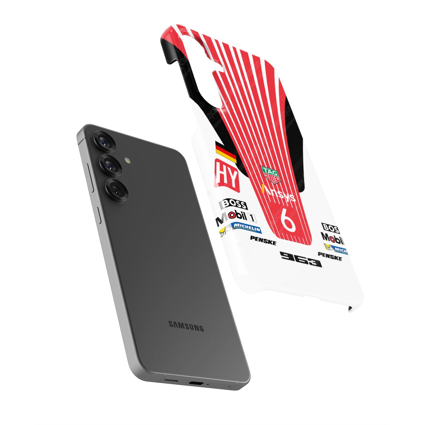 Porsche 963 LMDh No.6 Phone Case: Bold Racing Style & Protection