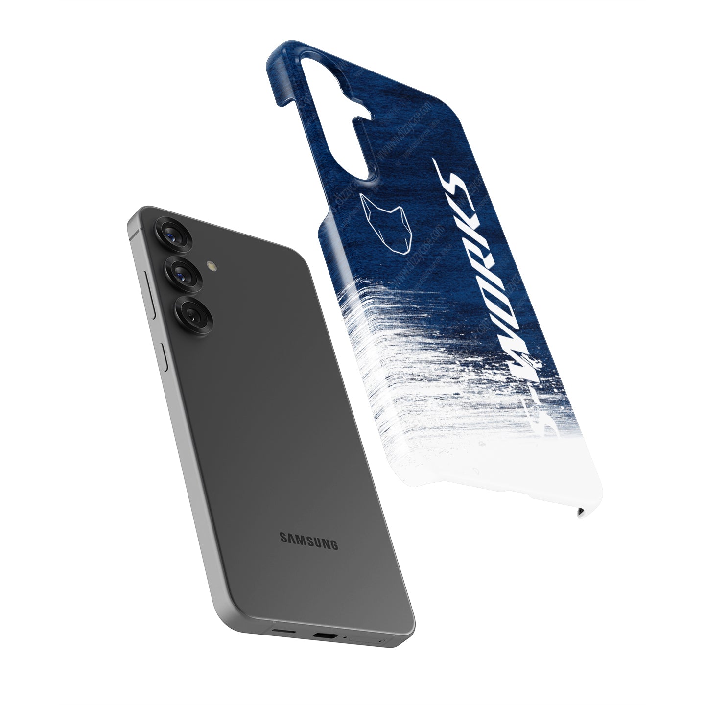 Soudal Quick-Step 2025 Bike Livery Phone Case – Gradient Blue S-Works Design for Samsung