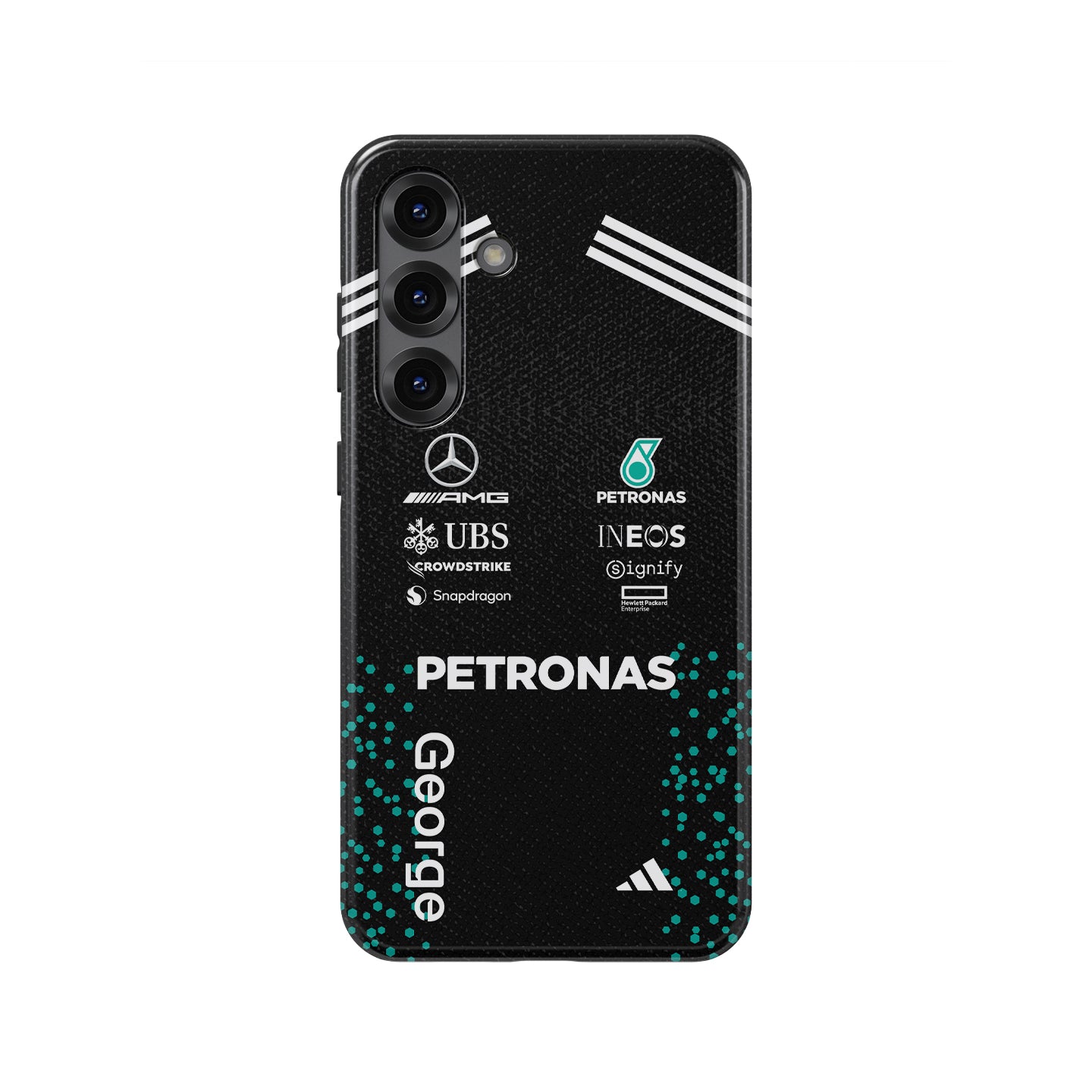 George Russell 2025 Mercedes F1 Race Suit Phone Case – AMG Petronas Edition (Samsung Galaxy) | DIZZY CASE