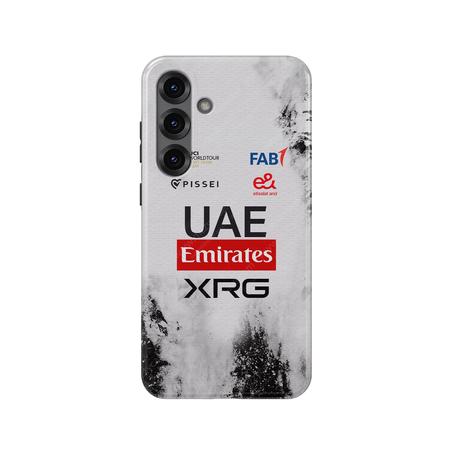 UAE Team Emirates 2025 TDF Special Edition Phone Case – White & Black Heritage (Samsung Galaxy) | DIZZY CASE