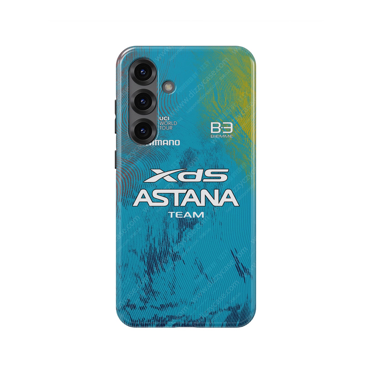 XDS Astana Team 2025 Cycling Jersey Phone Case – Kazakh Blue Legacy for Samsung | DIZZY CASE
