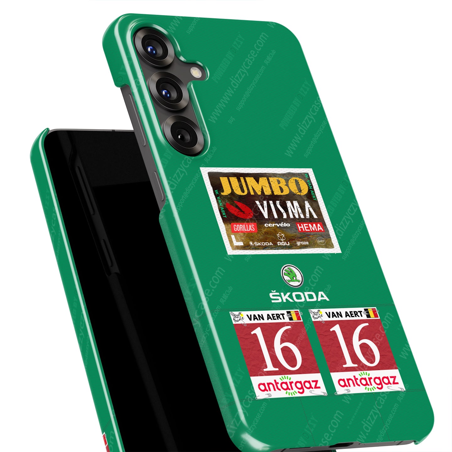 Celebrate Wout Van Aert with the 2022 Green Jersey Phone Case