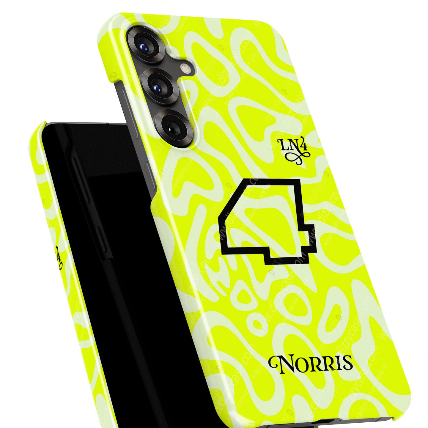 Lando Norris GRANDSTAND ’25 Phone Case – Fluoro Lime Edition for Samsung Galaxy