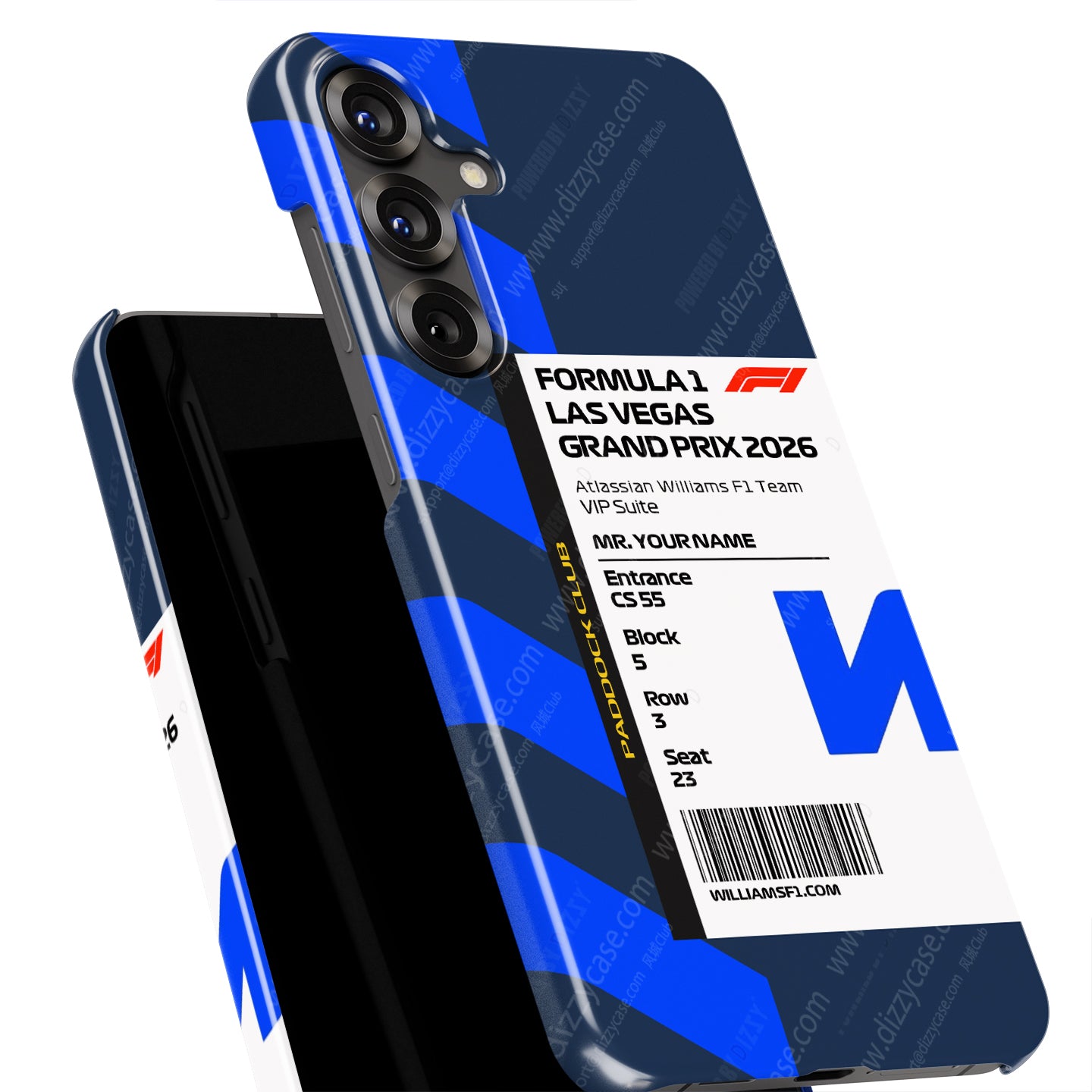 Custom Williams VIP Pass Samsung Galaxy Case