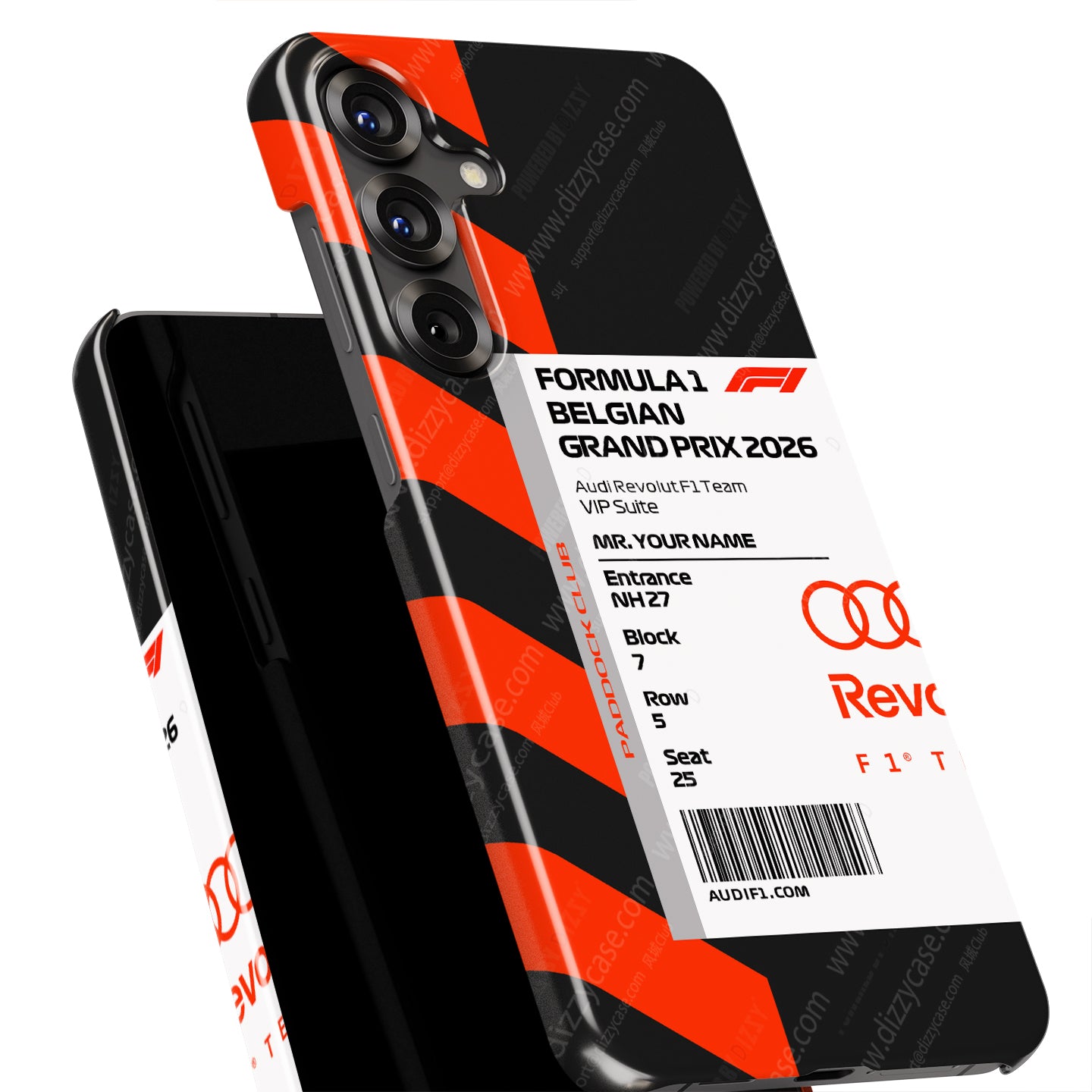 Custom Audi F1 VIP Pass Samsung Galaxy Case