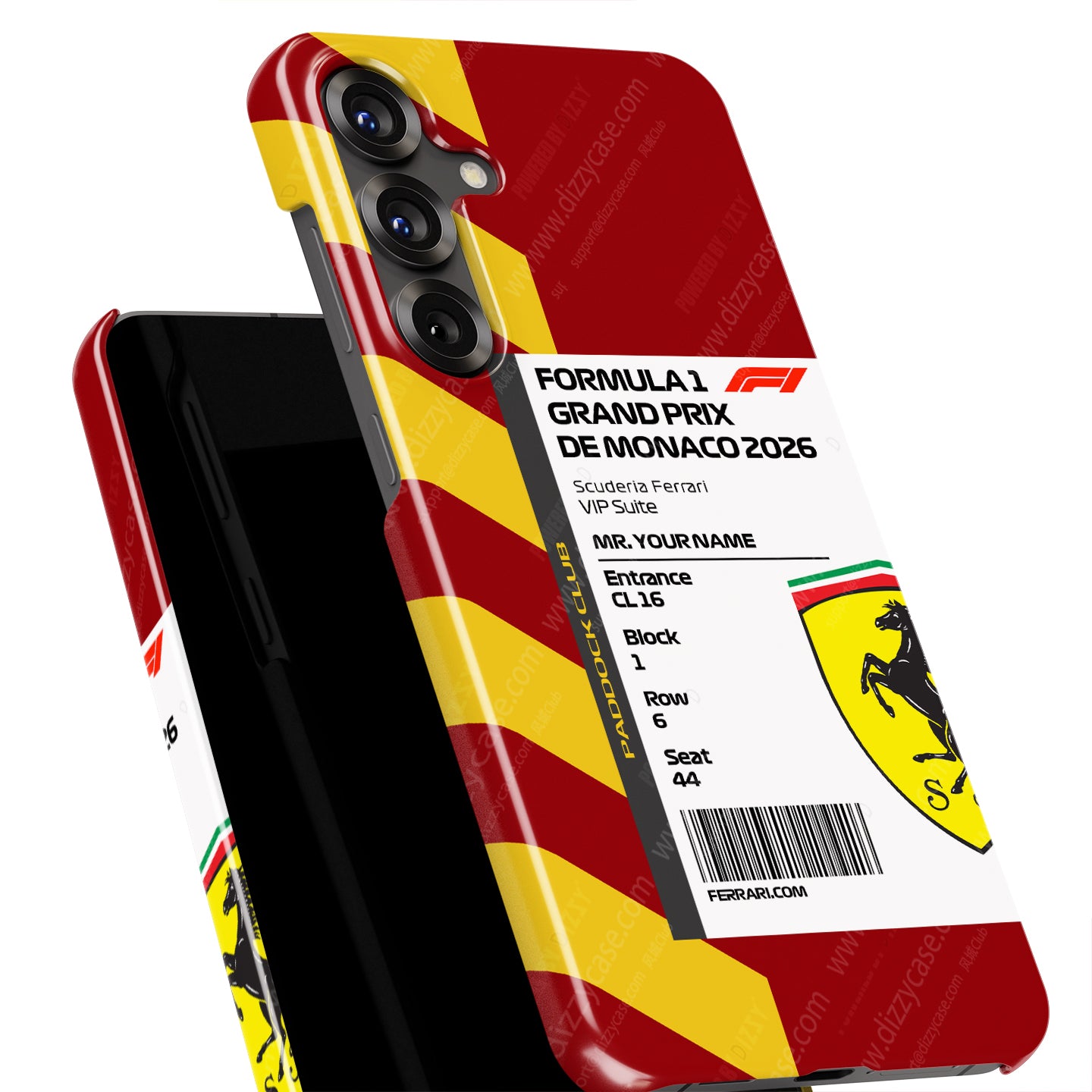 Custom Ferrari VIP Pass Samsung Galaxy Case