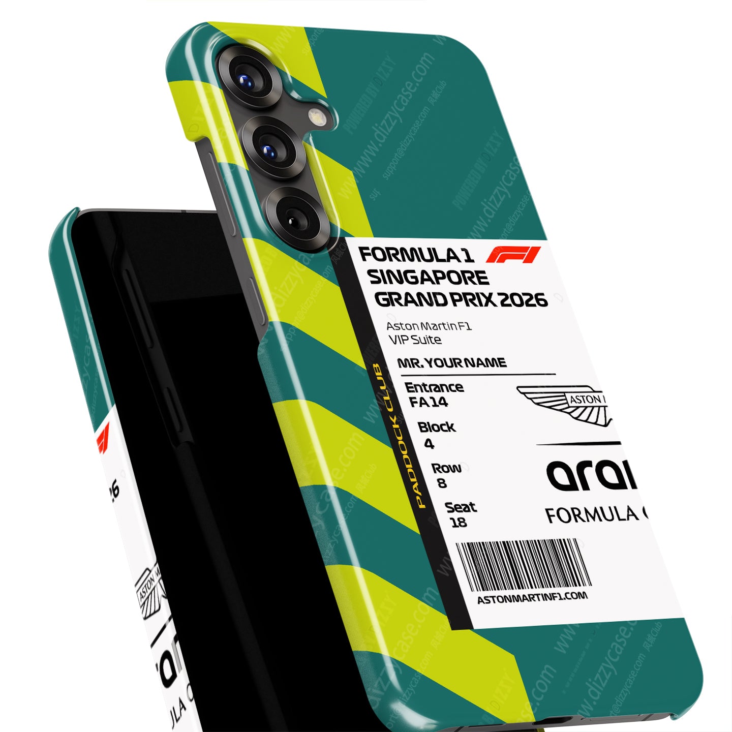 Custom Aston Martin VIP Pass Samsung Galaxy Case