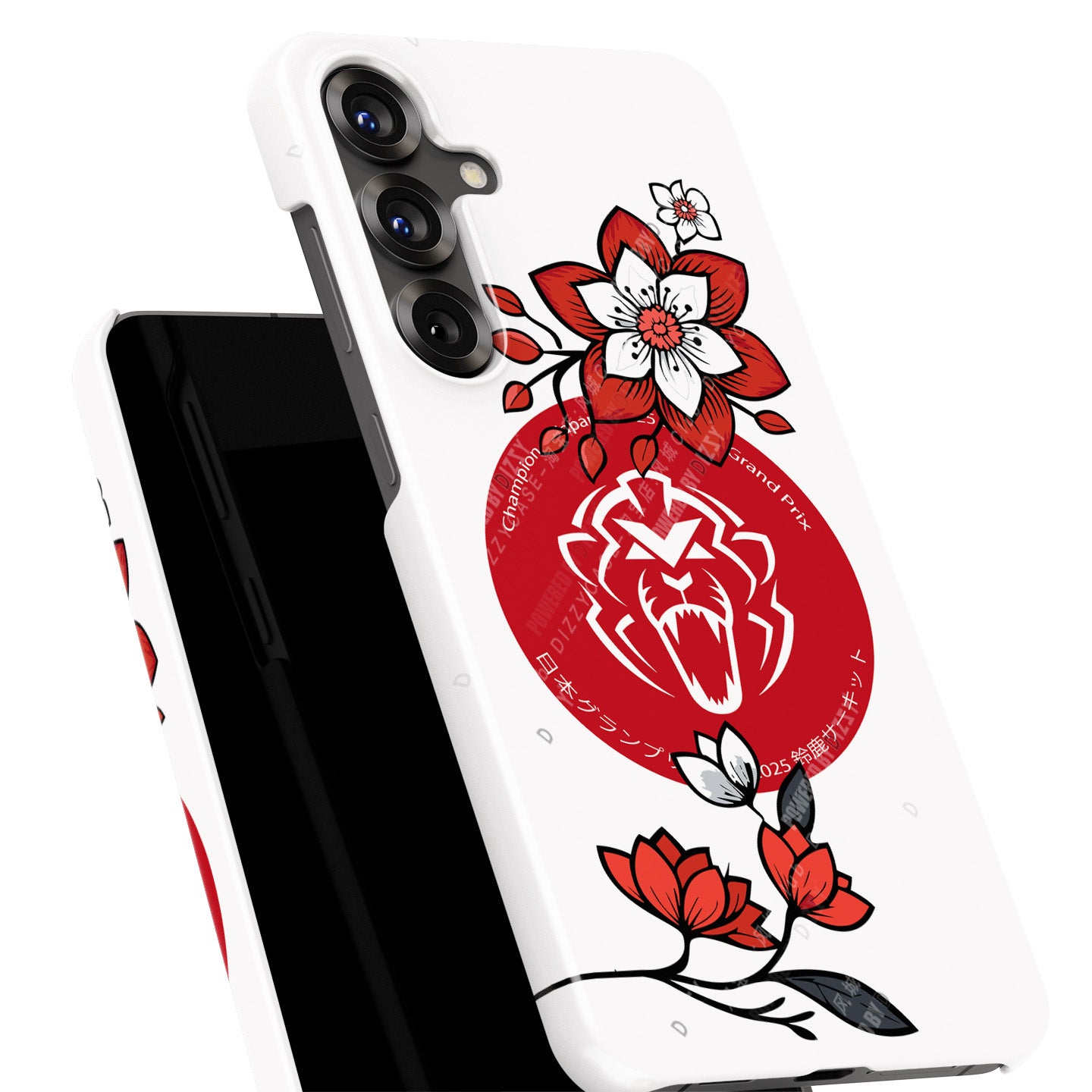 Max Verstappen 2025 F1 Japanese GP Helmet Edition Phone Case – Sakura Spirit Design (Samsung)