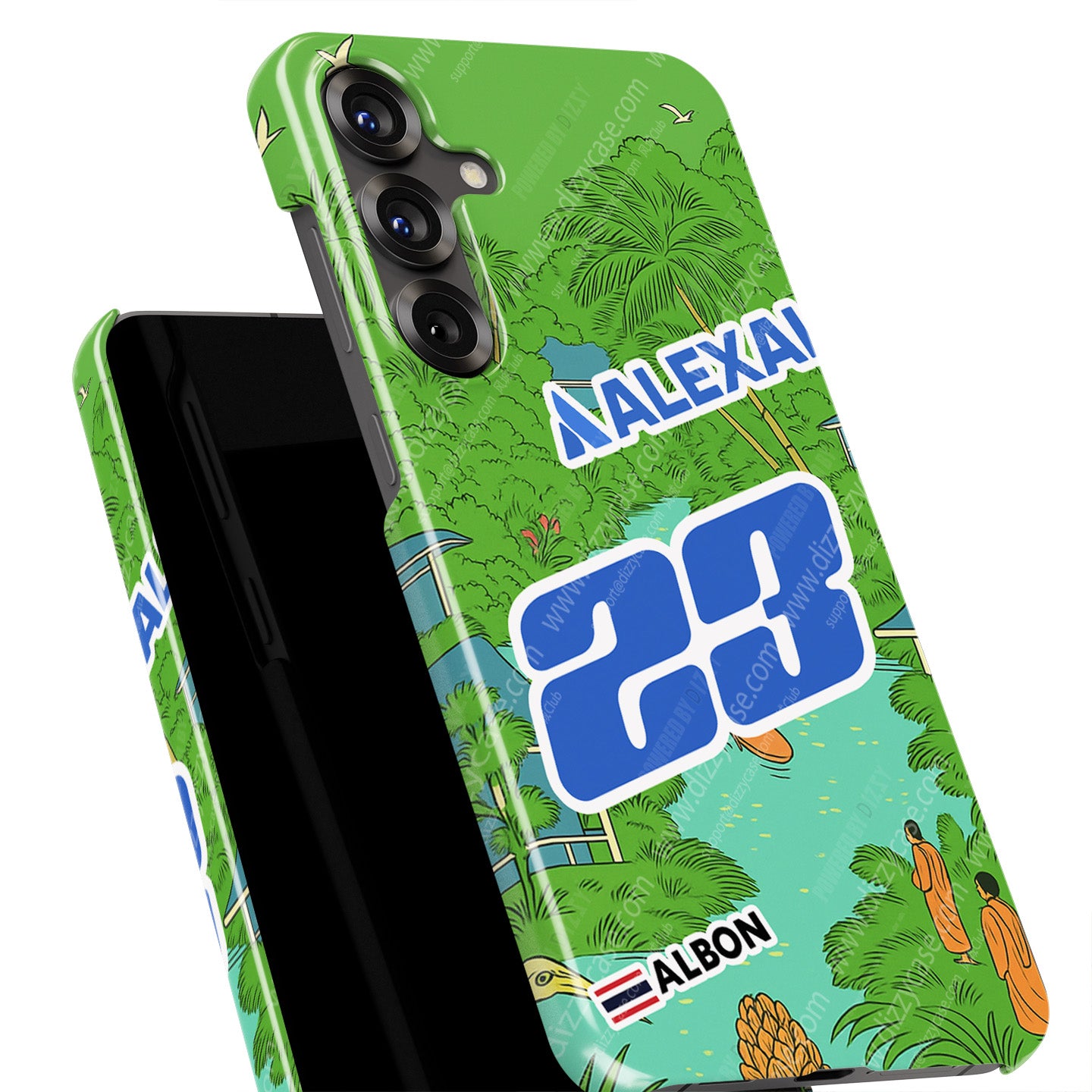 Alex Albon 2025 Singapore GP Helmet Samsung Phone Case – UNICEF Charity Edition for Galaxy