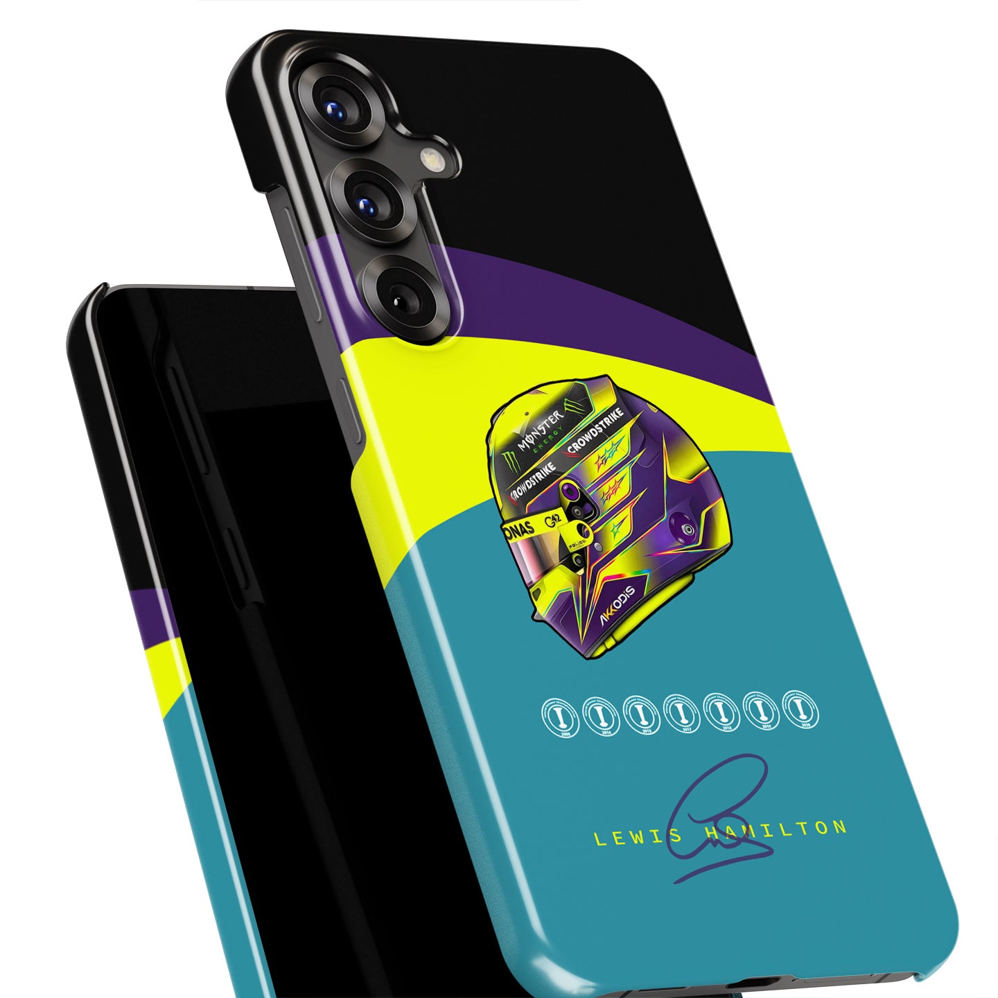 Lewis Hamilton 2023 F1 Helmet Design Samsung Phone Case | DIZZY CASE