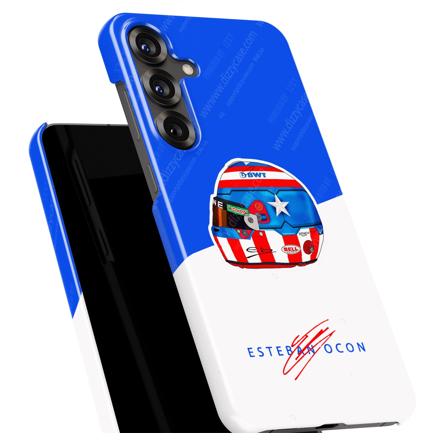Esteban Ocon Las Vegas 2024 F1 Helmet Case – Samsung Compatibility | DIZZY CASE