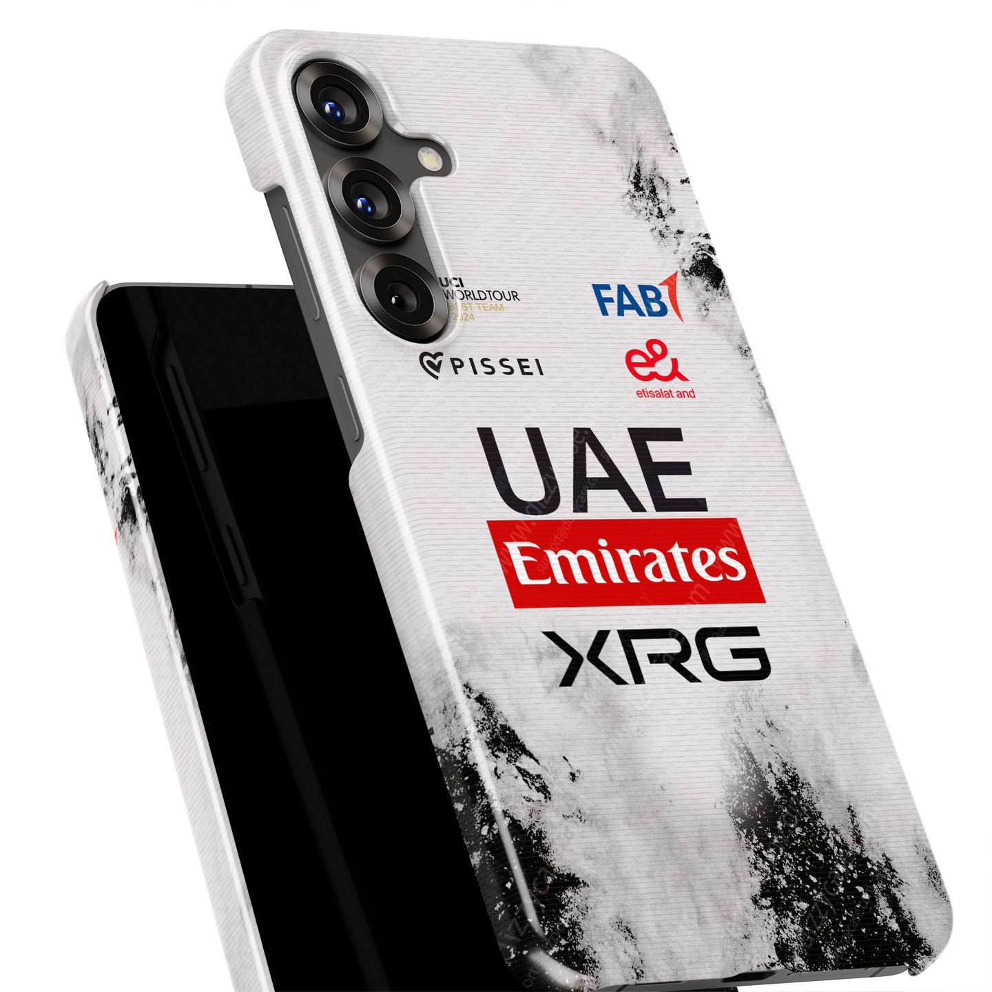 UAE Team Emirates 2025 TDF Special Edition Phone Case – White & Black Heritage (Samsung Galaxy) | DIZZY CASE
